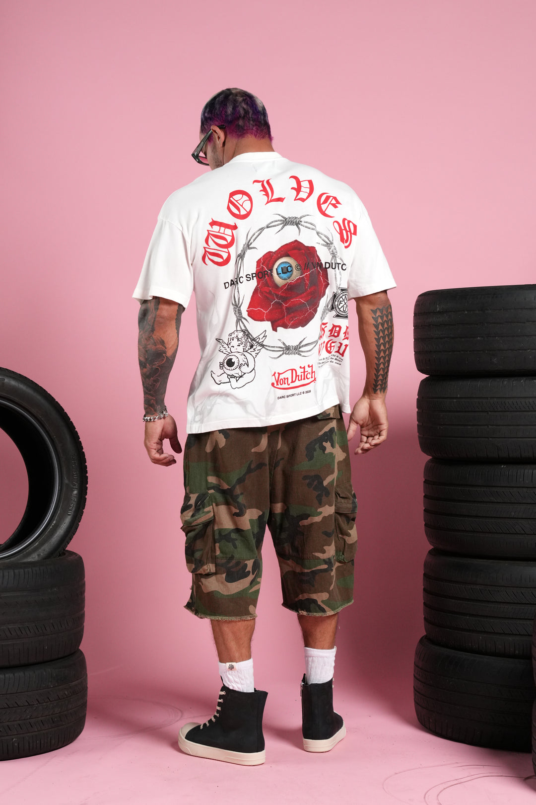 Eye of the Beholder Premium Oversized Tee in Cream