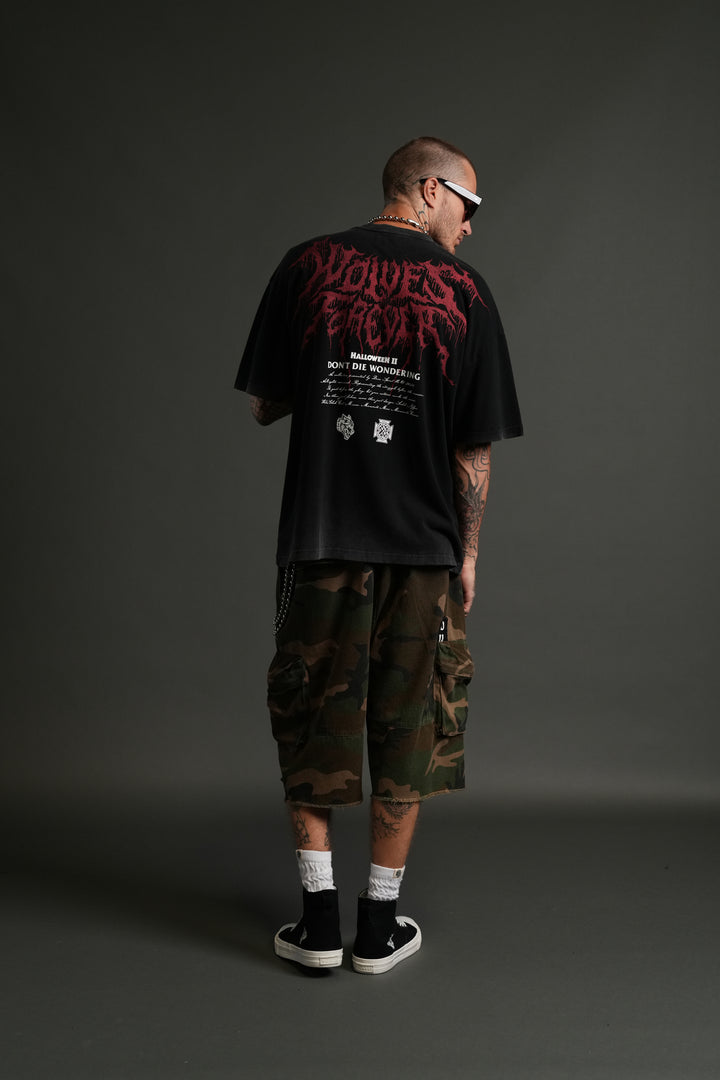 Watch Your Back "Premium" Oversized Tee in Black
