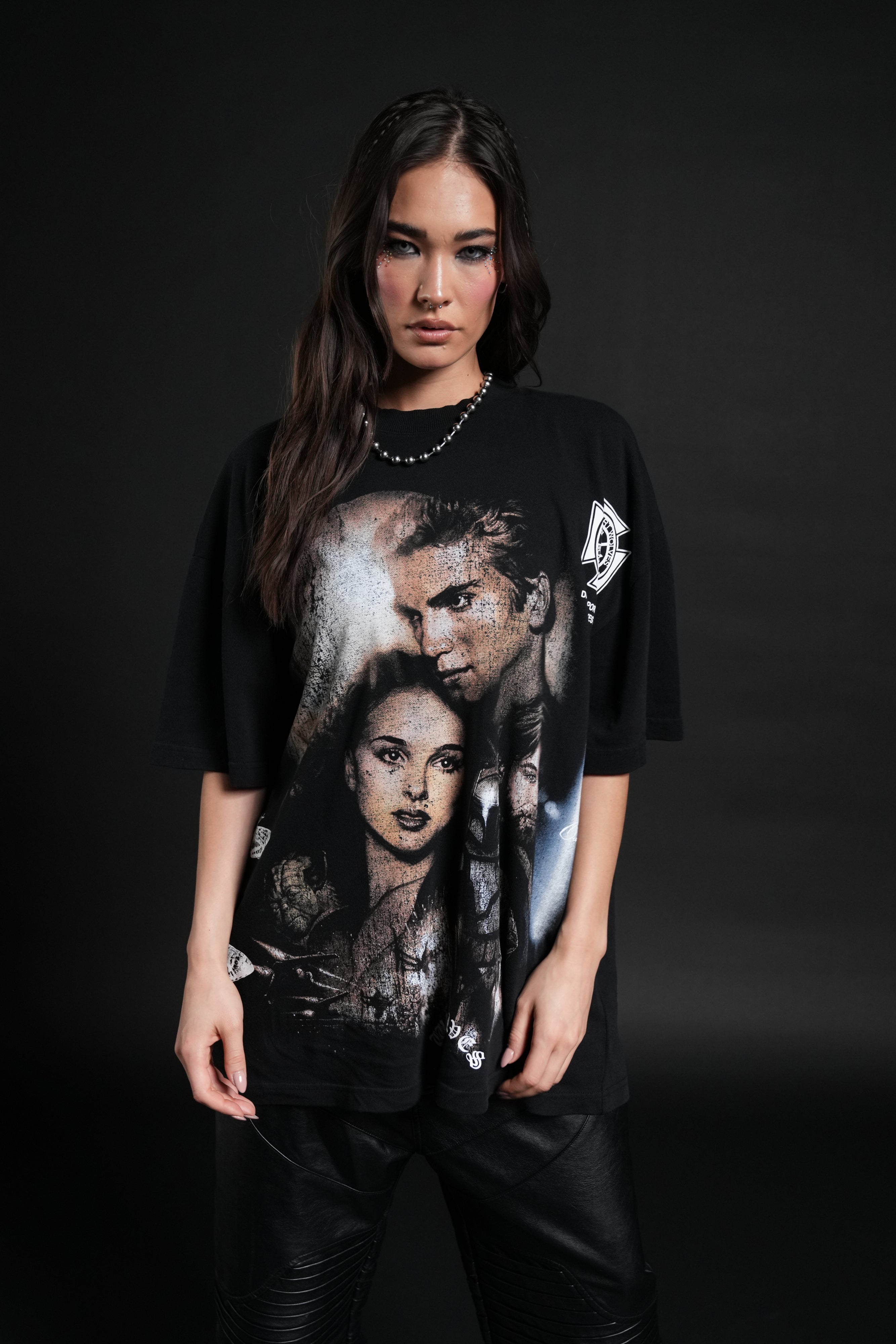Attack Of The Clones "Side-By-Side" Series Premium Tee in Black