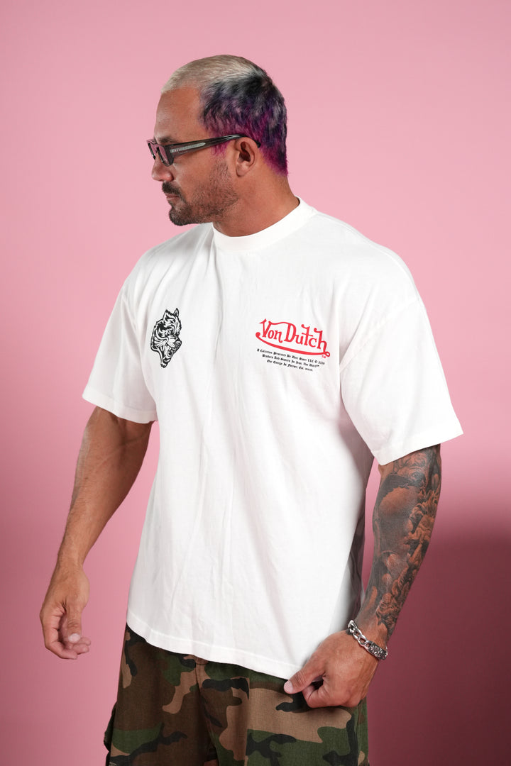Eye of the Beholder Premium Oversized Tee in Cream