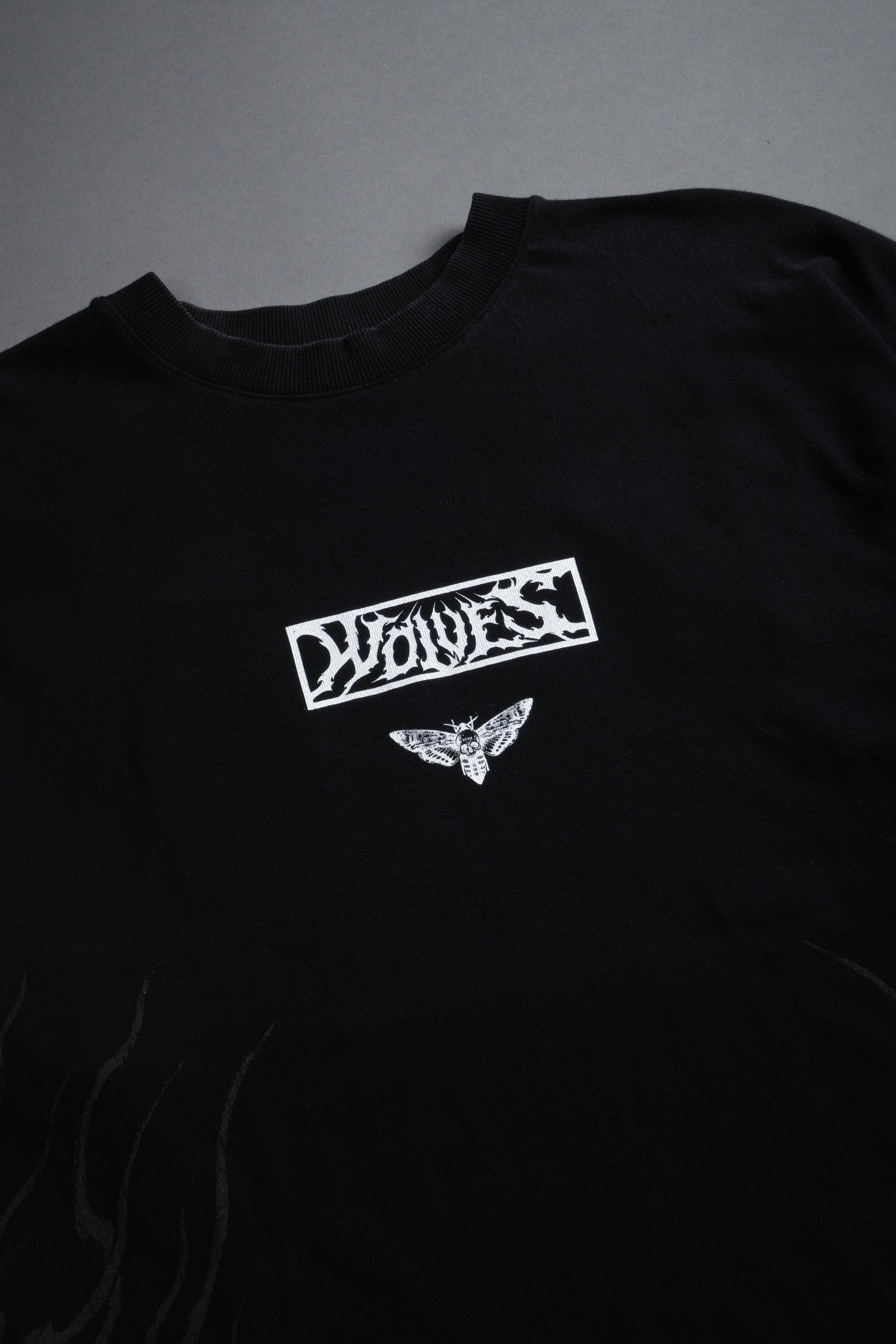 Death's-Head Premium Oversized Tee in Black