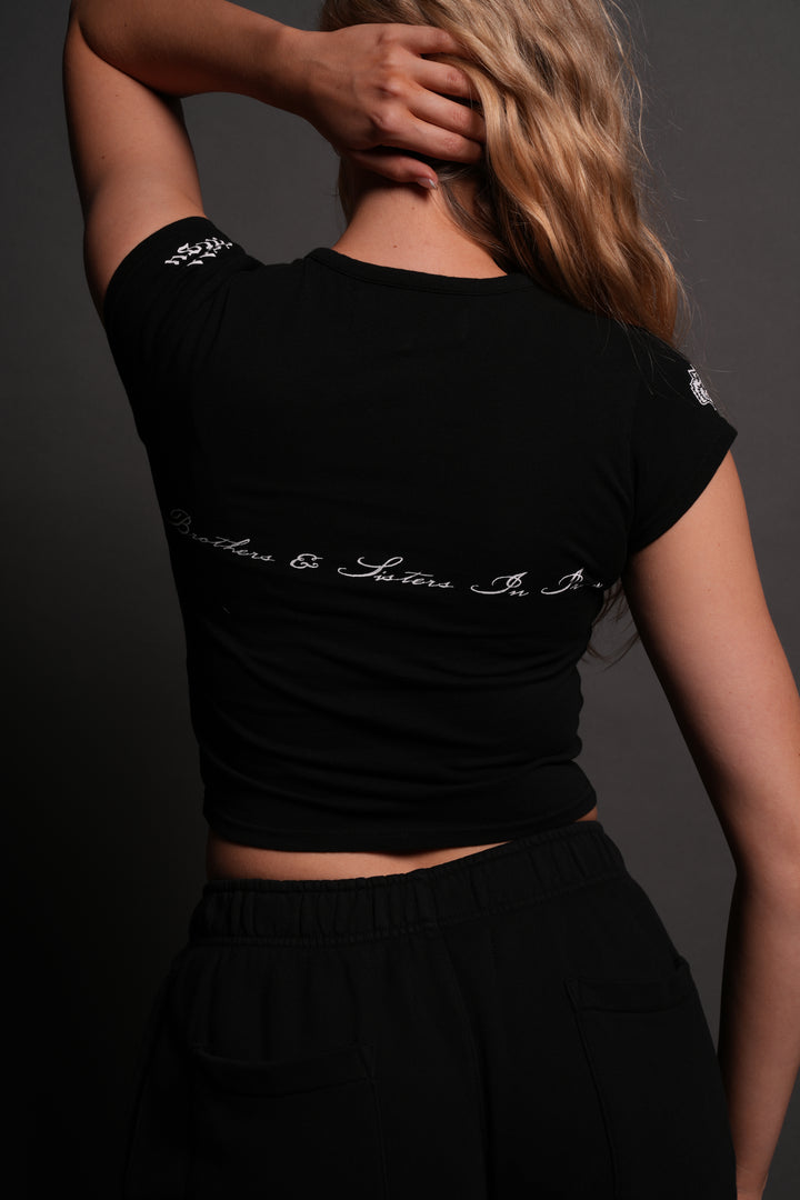 Wolves Gym V2 "Baby" Tee in Black