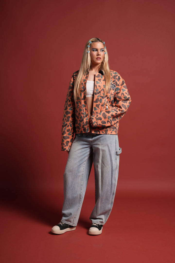 VD Chopper Earl Jacket in DSVD Orange Spot Camo