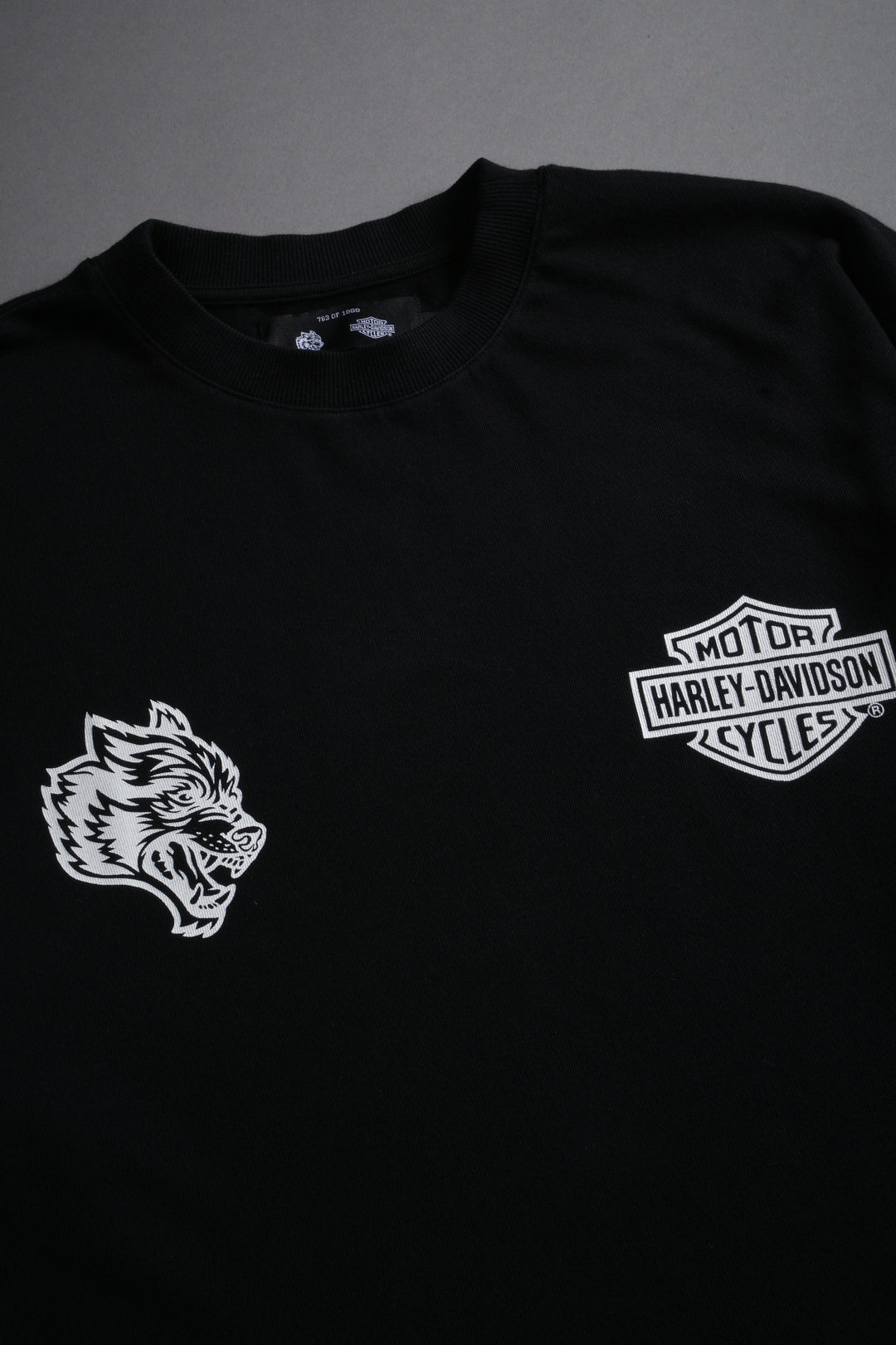 Harley-Davidson Wolves "Premium" Oversized Tee in Black