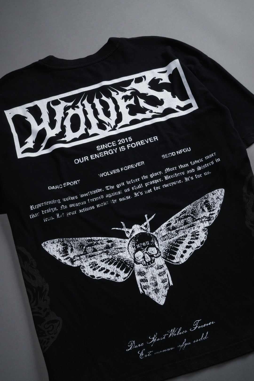 Death's-Head Premium Oversized Tee in Black