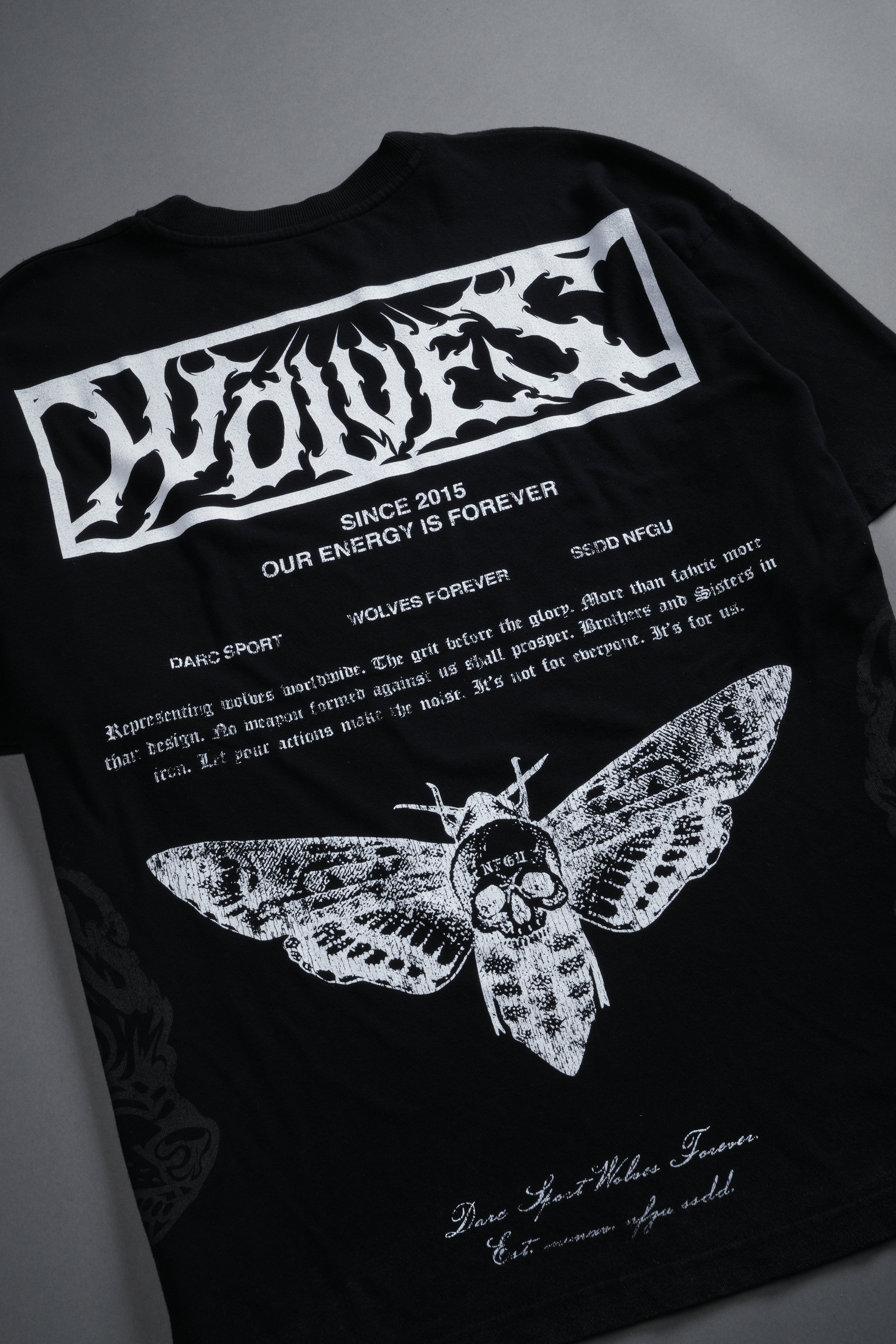 Death's-Head Premium Oversized Tee in Black