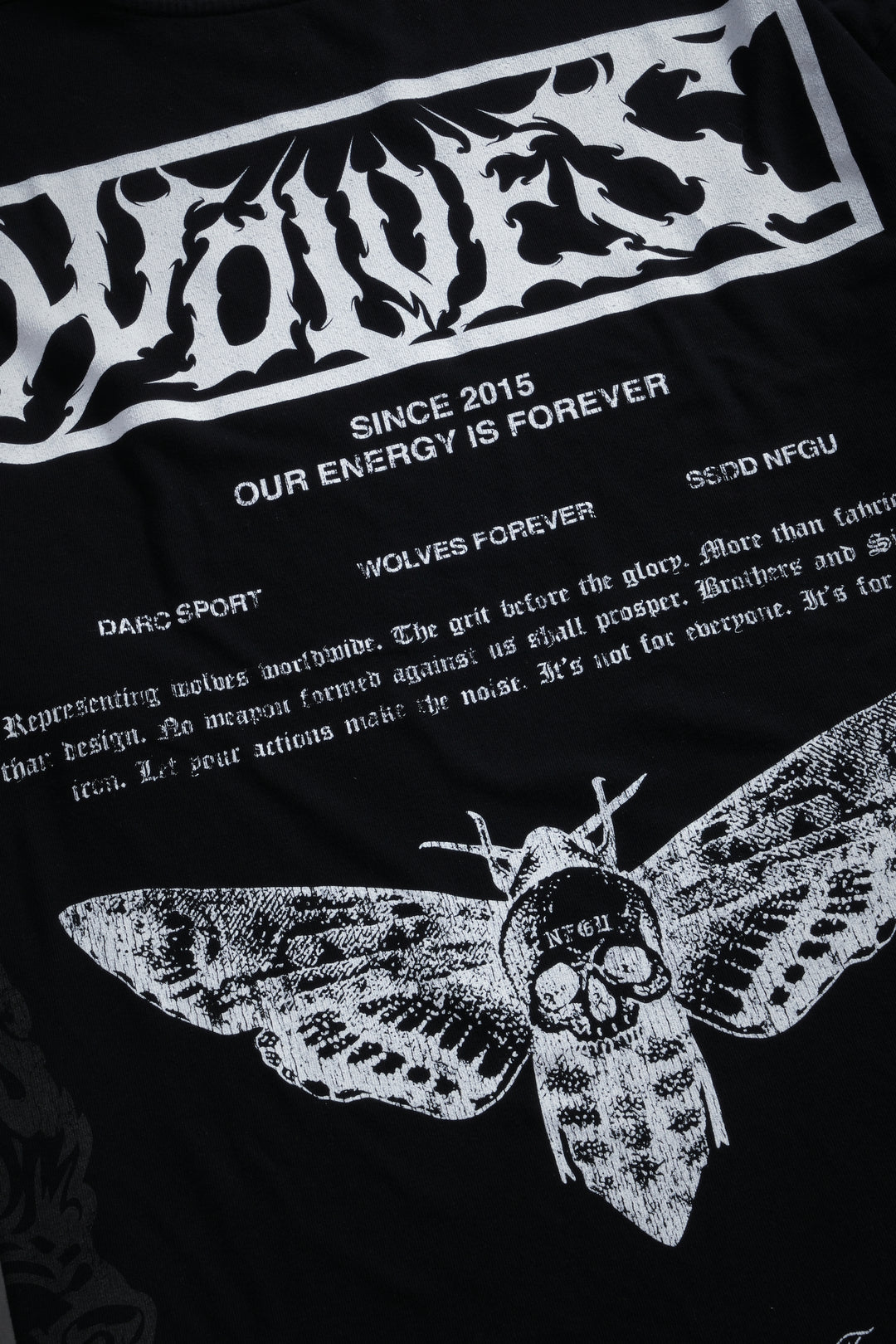 Death's-Head Premium Oversized Tee in Black
