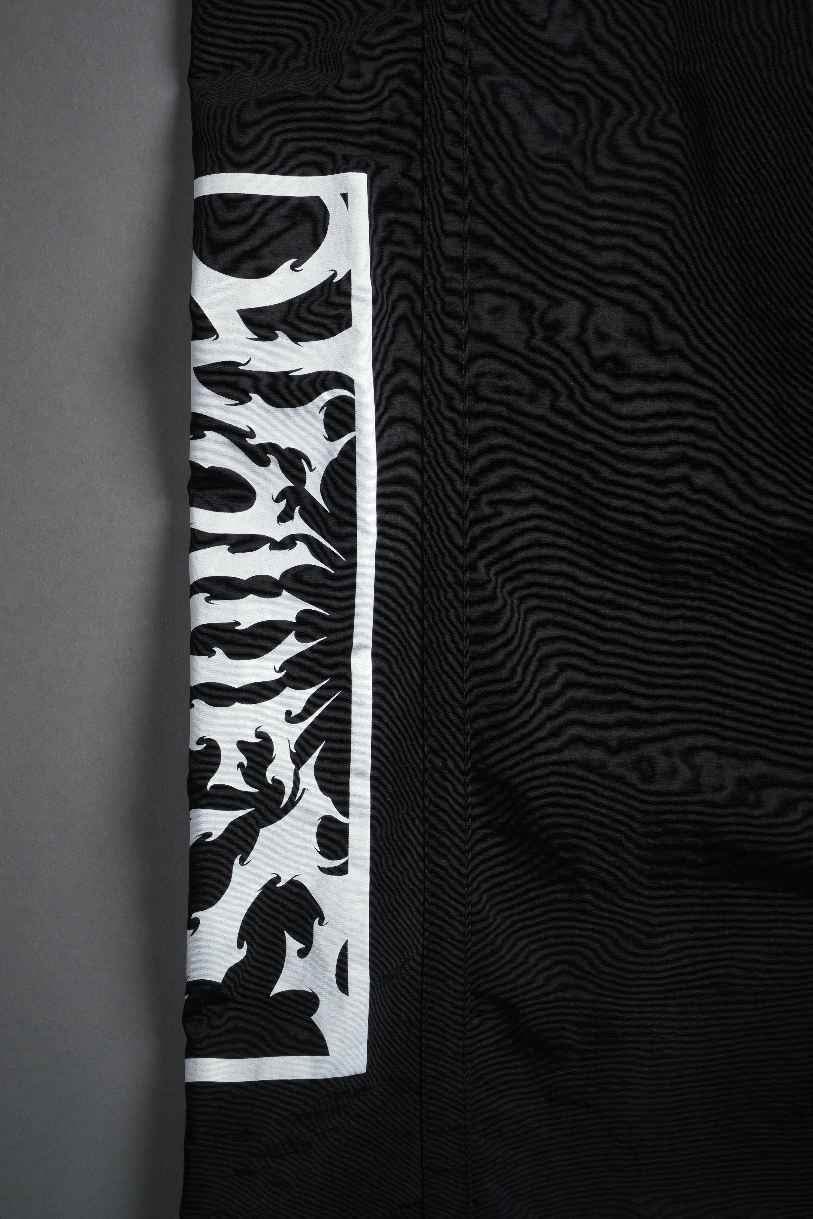 Midnight Wolves Remind Track Pants in Black/Black