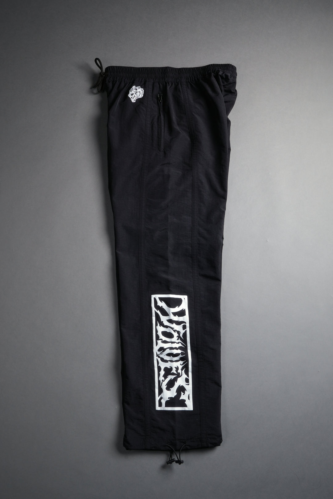Midnight Wolves Remind Track Pants in Black/Black