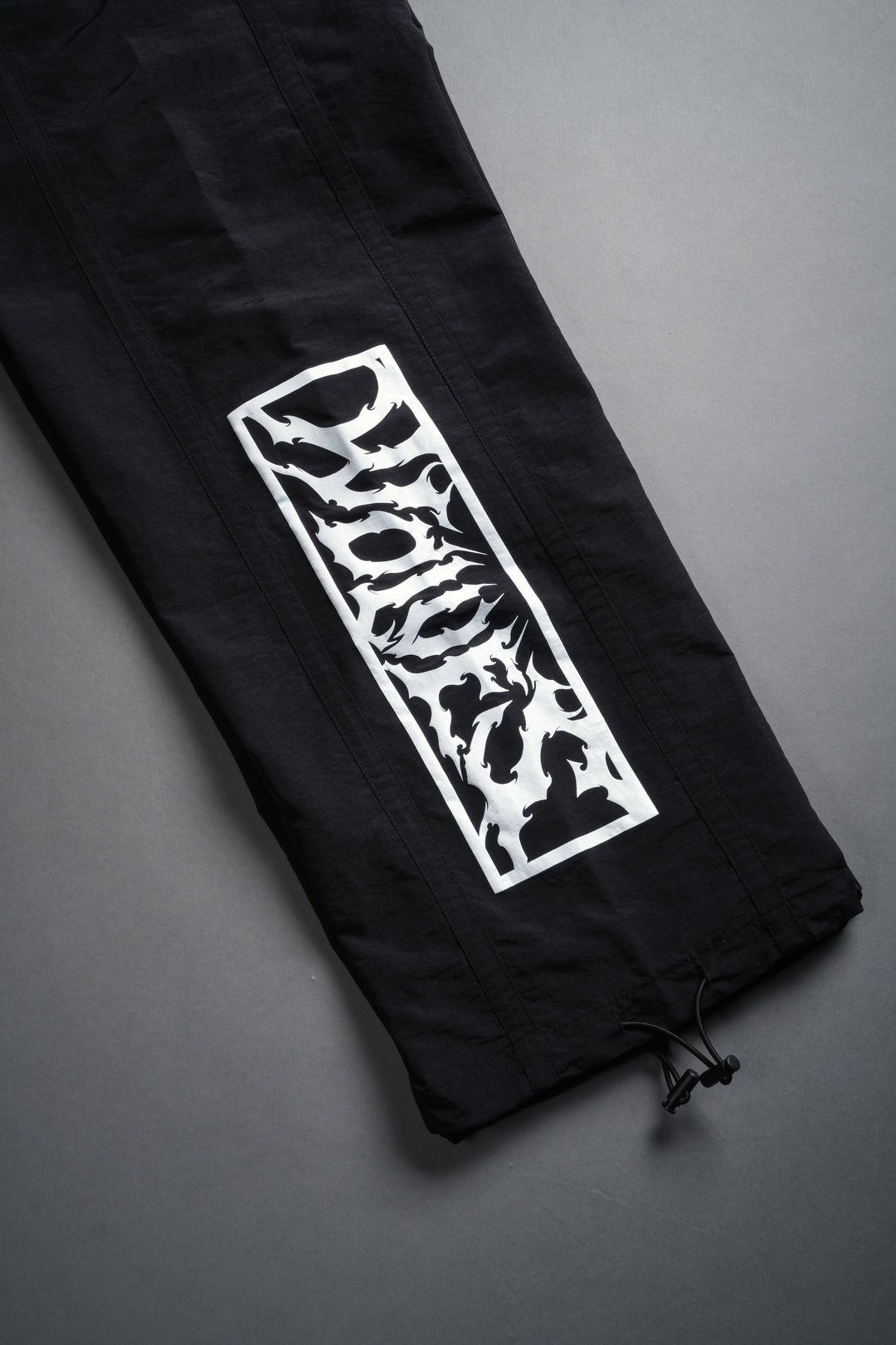 Midnight Wolves Remind Track Pants in Black/Black
