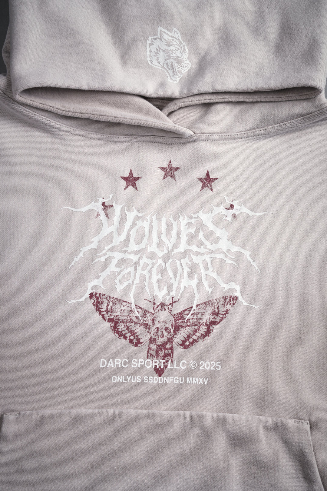 Iron Pack Grunge Gage Cap Sleeve Hoodie in Clay
