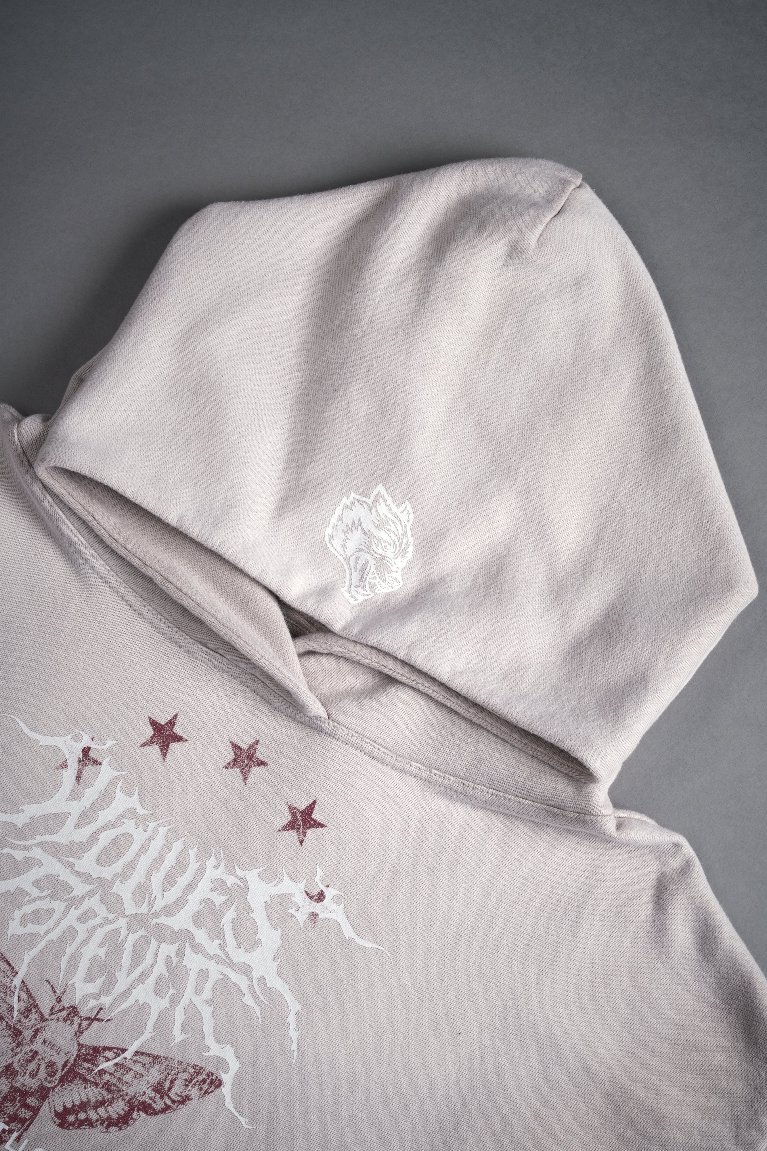 Iron Pack Grunge Gage Cap Sleeve Hoodie in Clay