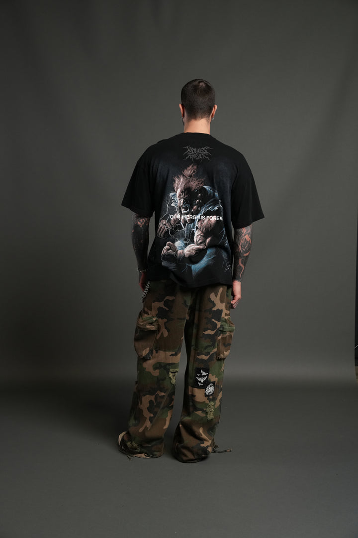 Darc Akuma "Side By Side" Series Premium Oversized Tee in Black
