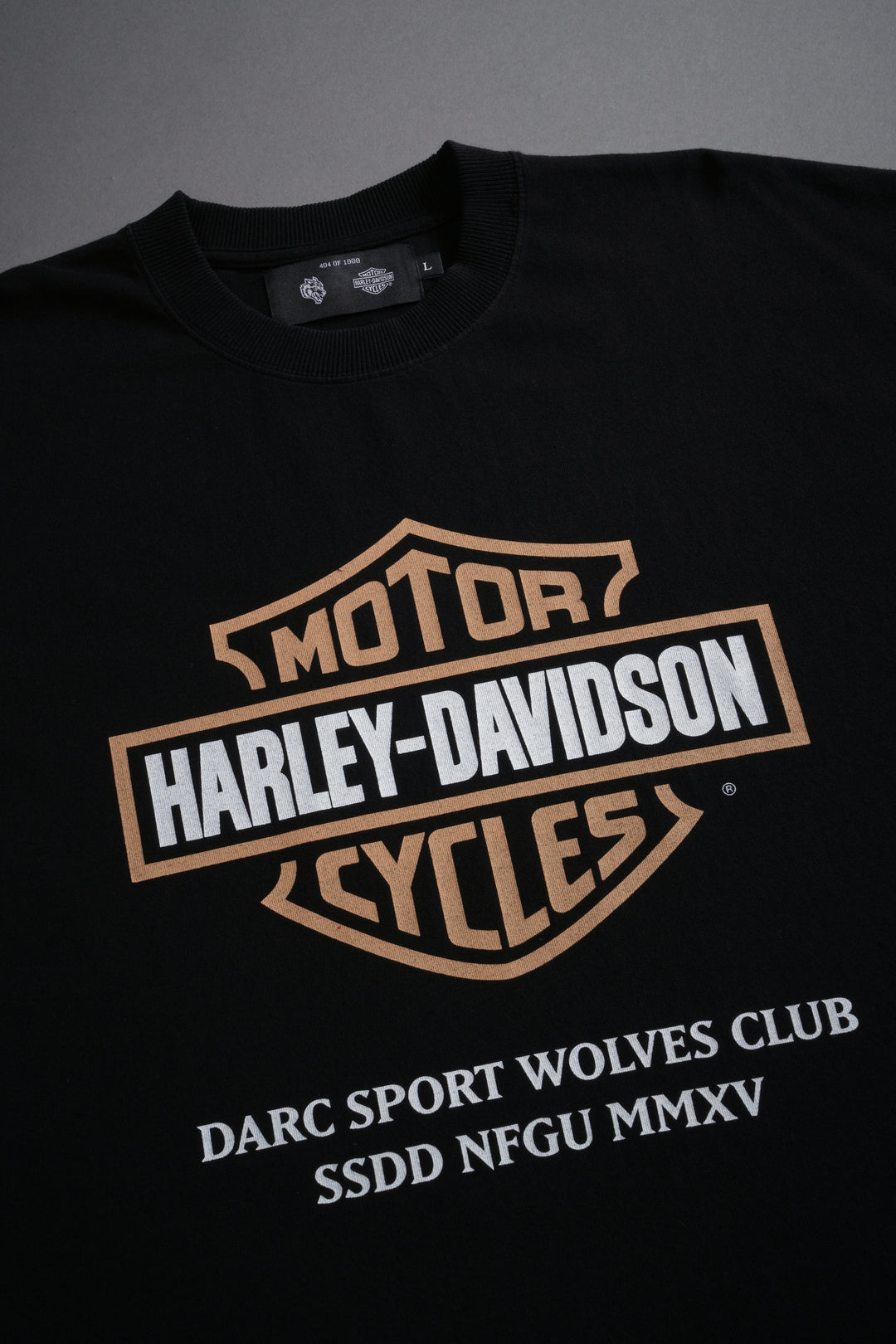 Our Clubs Grunge Cut-Off Tee in Black