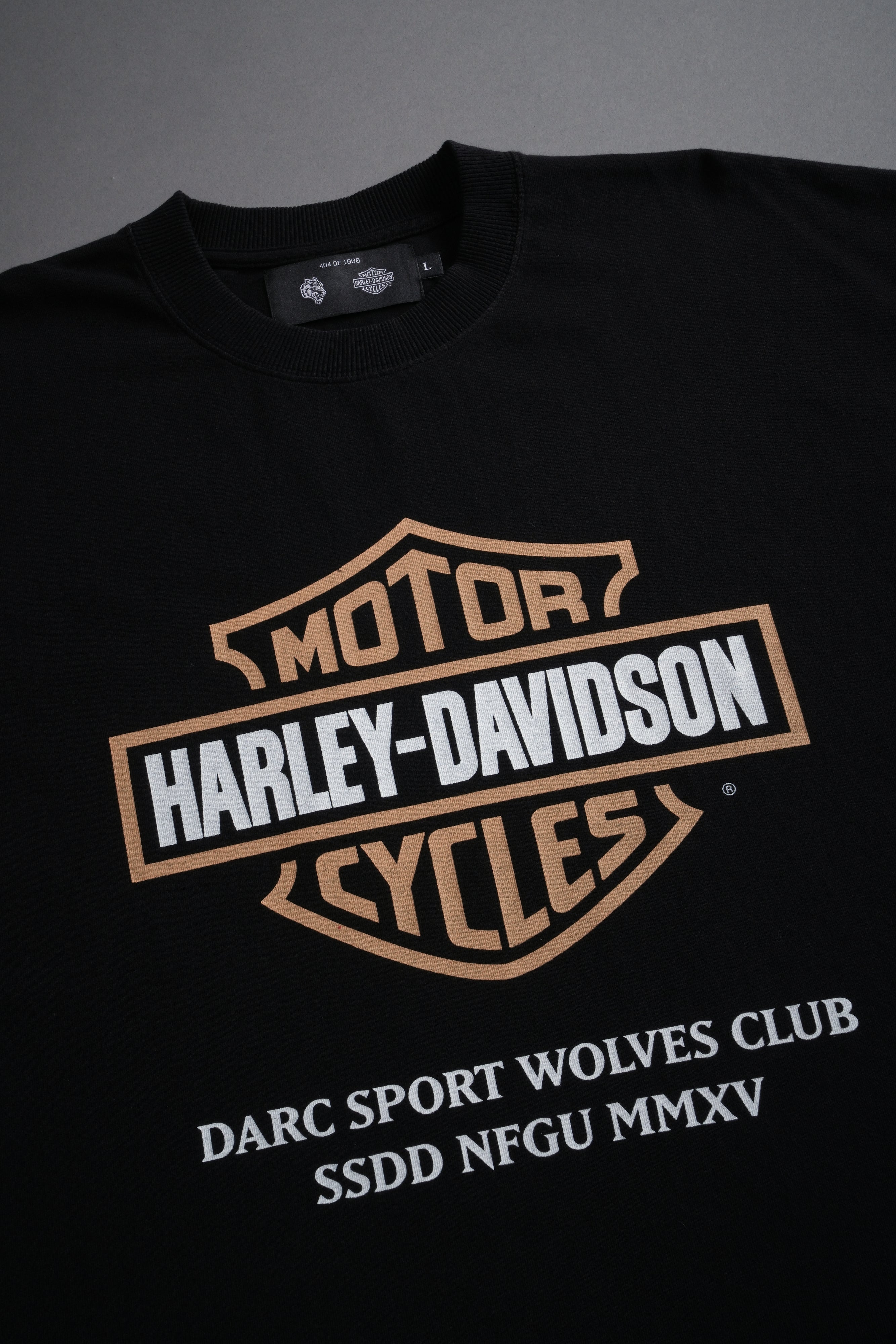 Our Clubs Grunge Cut-Off Tee in Black