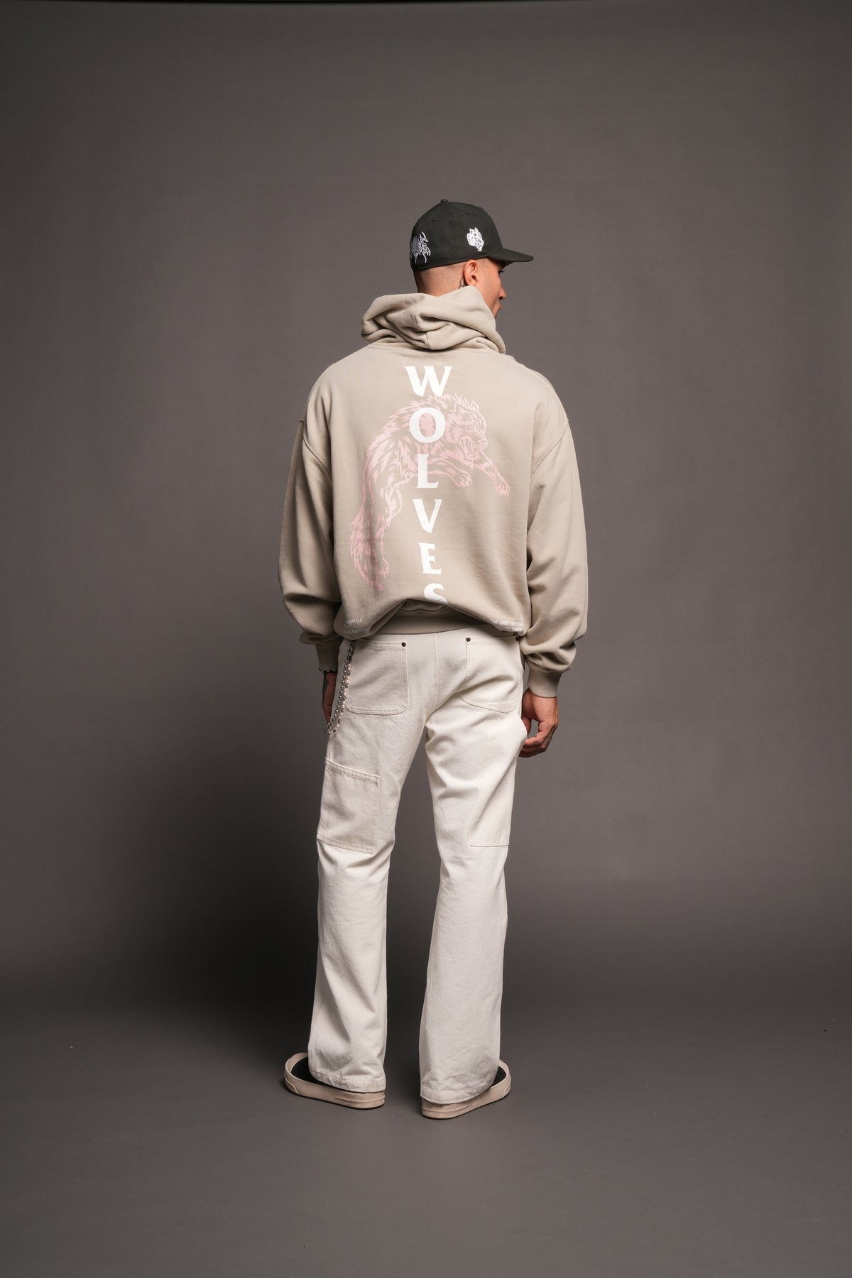 Leap Of Faith V2 Bishop Hoodie In Cactus Gray