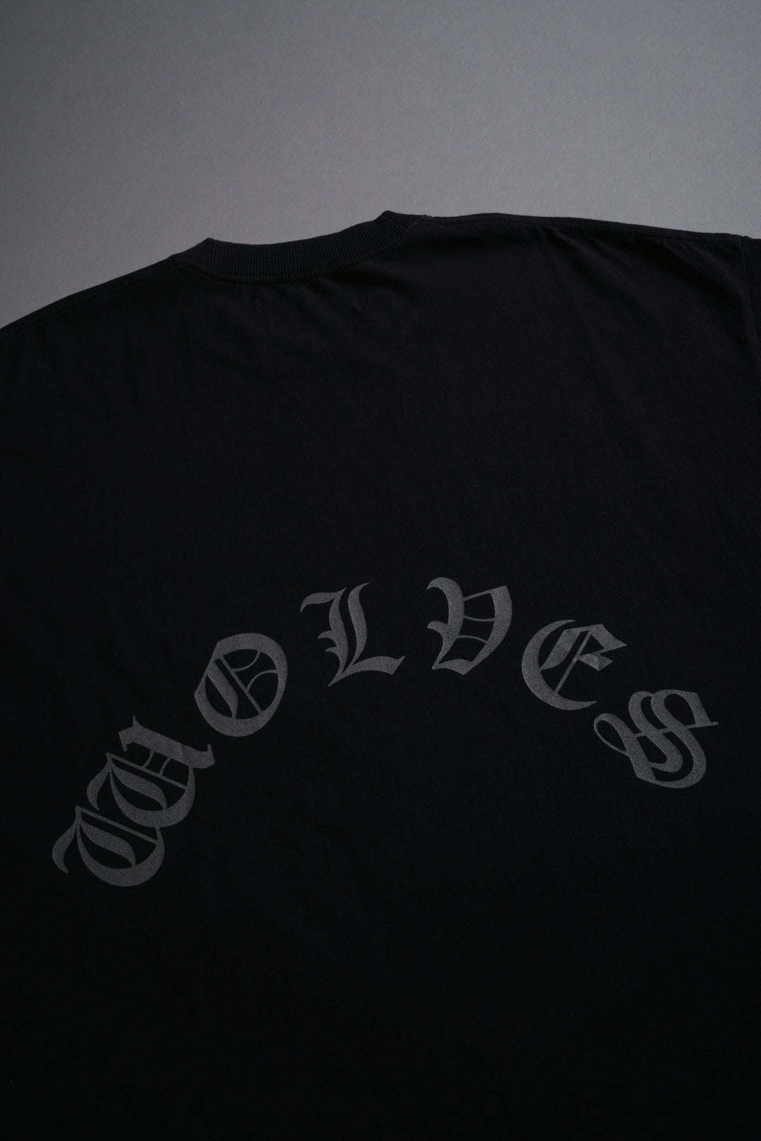 Our Clubs Grunge Cut-Off Tee in Black