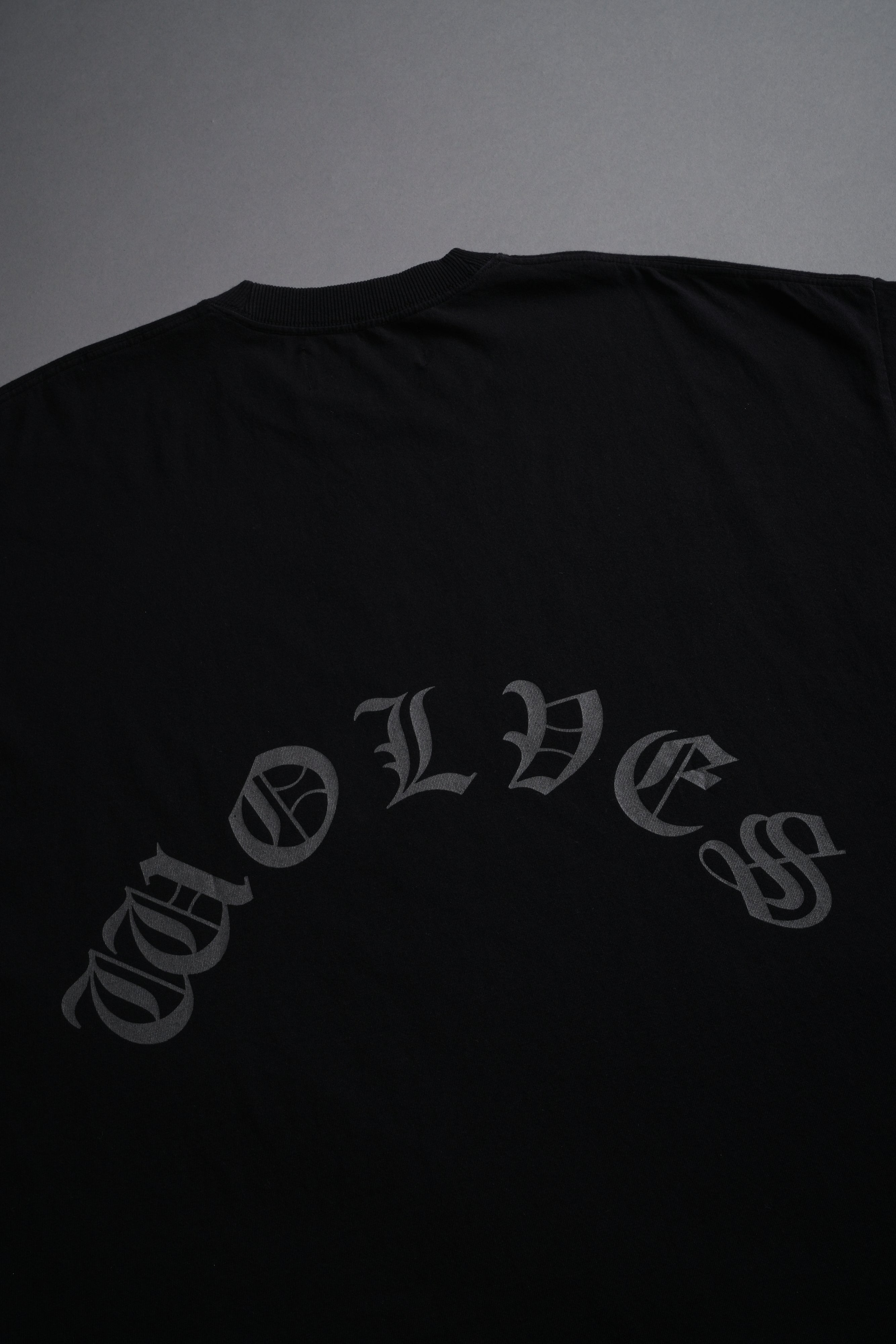 Our Clubs Grunge Cut-Off Tee in Black