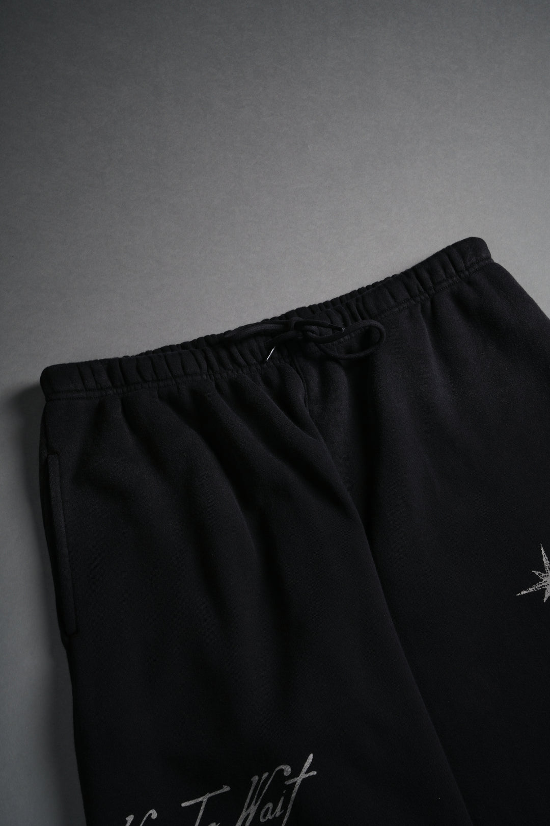 Sacred Flash Lightweight Lounger Sweat Pants in Black Drift Wash