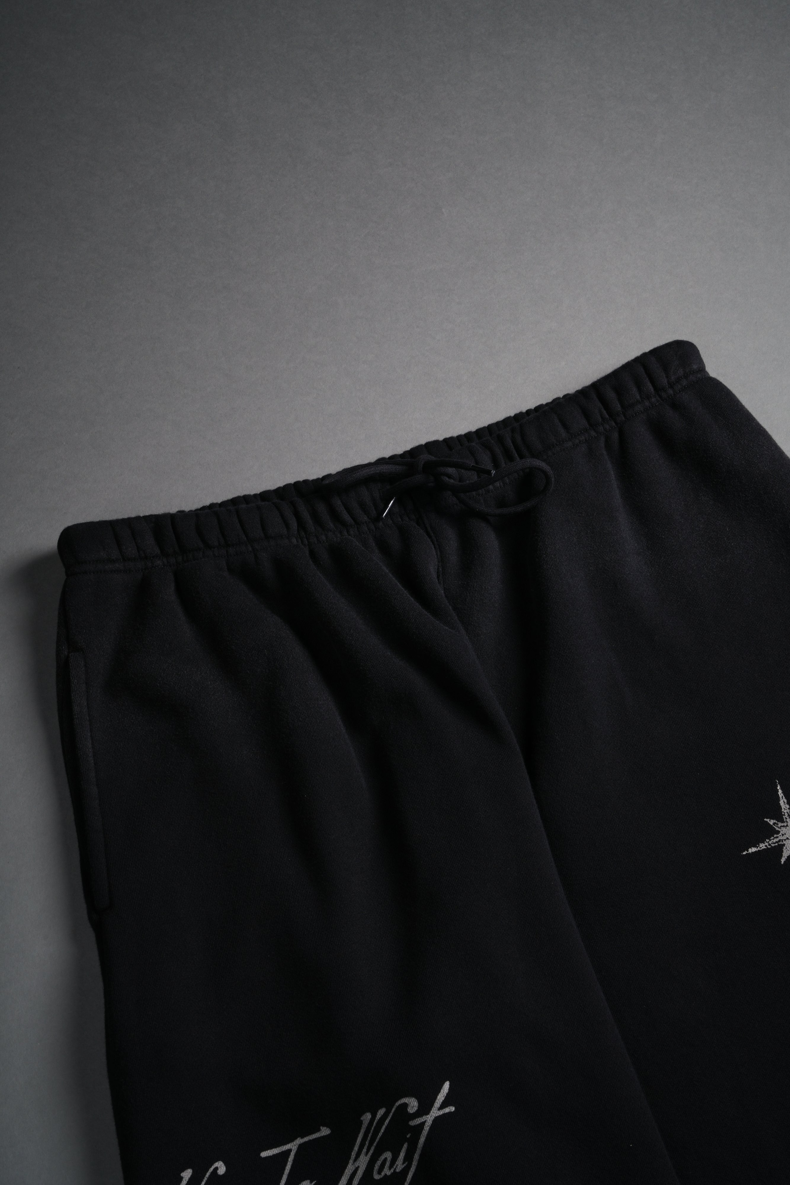 Sacred Flash Lightweight Lounger Sweat Pants in Black Drift Wash