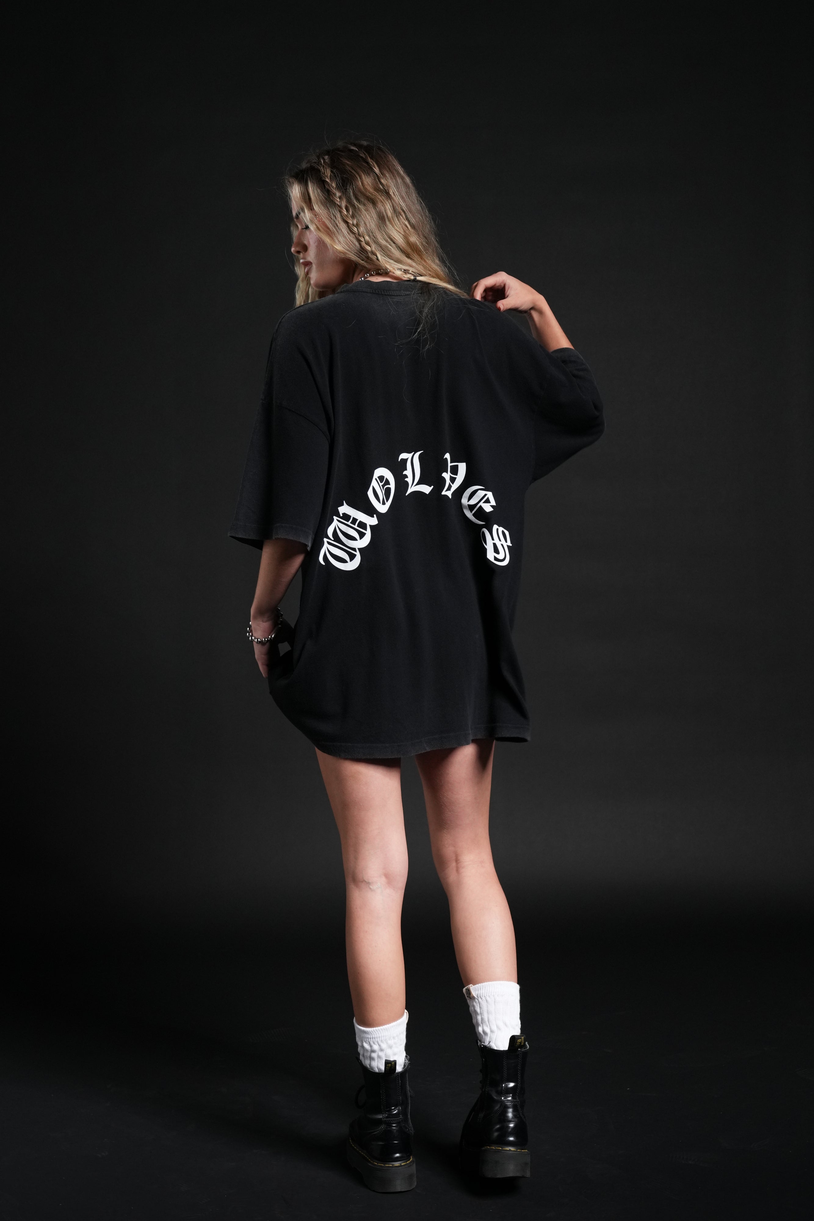 Inner Darkness Premium Oversized Tee in Black