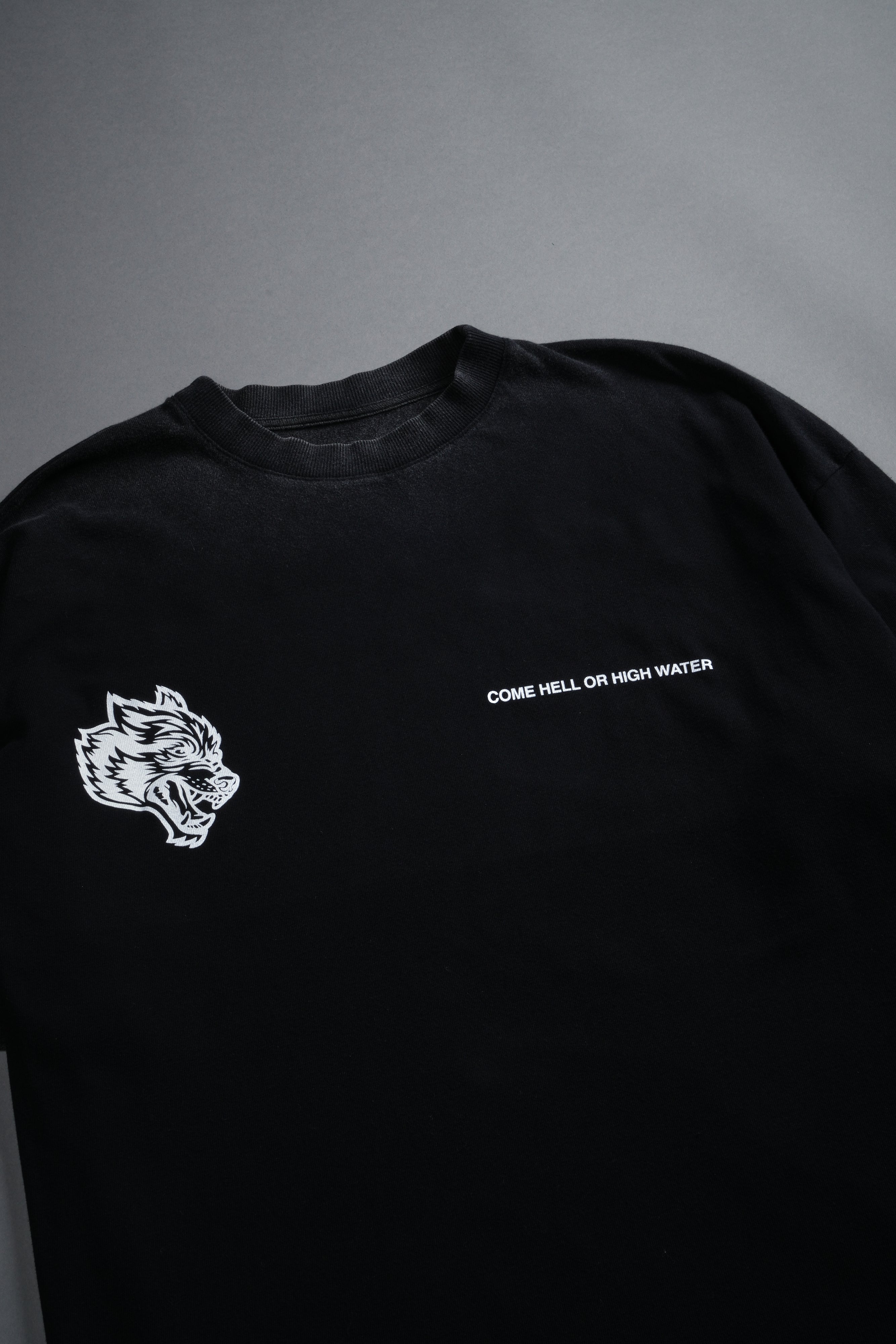 Come Hell Or High Water NFGU Premium Oversized Tee in Black