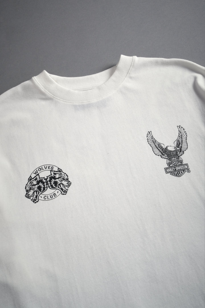 The Eagle & The Wolf "Premium" Oversized Tee in Cream