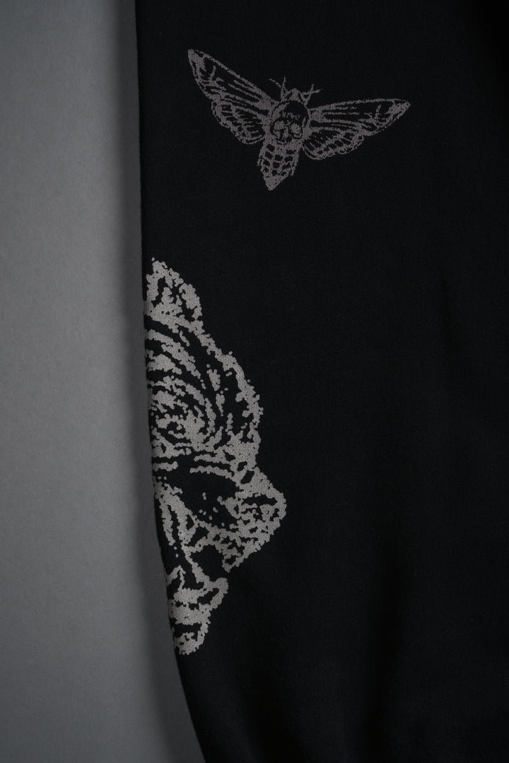 Sacred Flash Lightweight Lounger Sweat Pants in Black Drift Wash