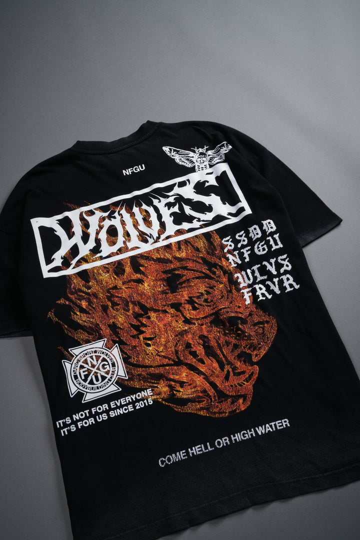 Come Hell Or High Water NFGU Premium Oversized Tee in Black