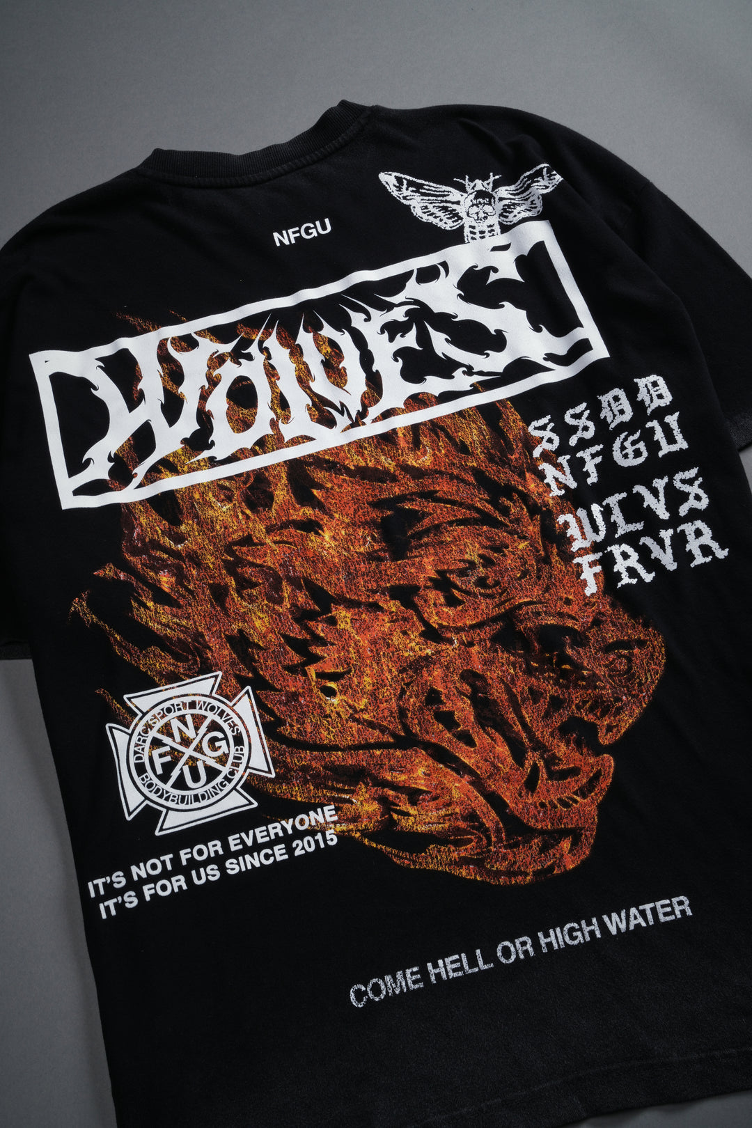 Come Hell Or High Water NFGU Premium Oversized Tee in Black