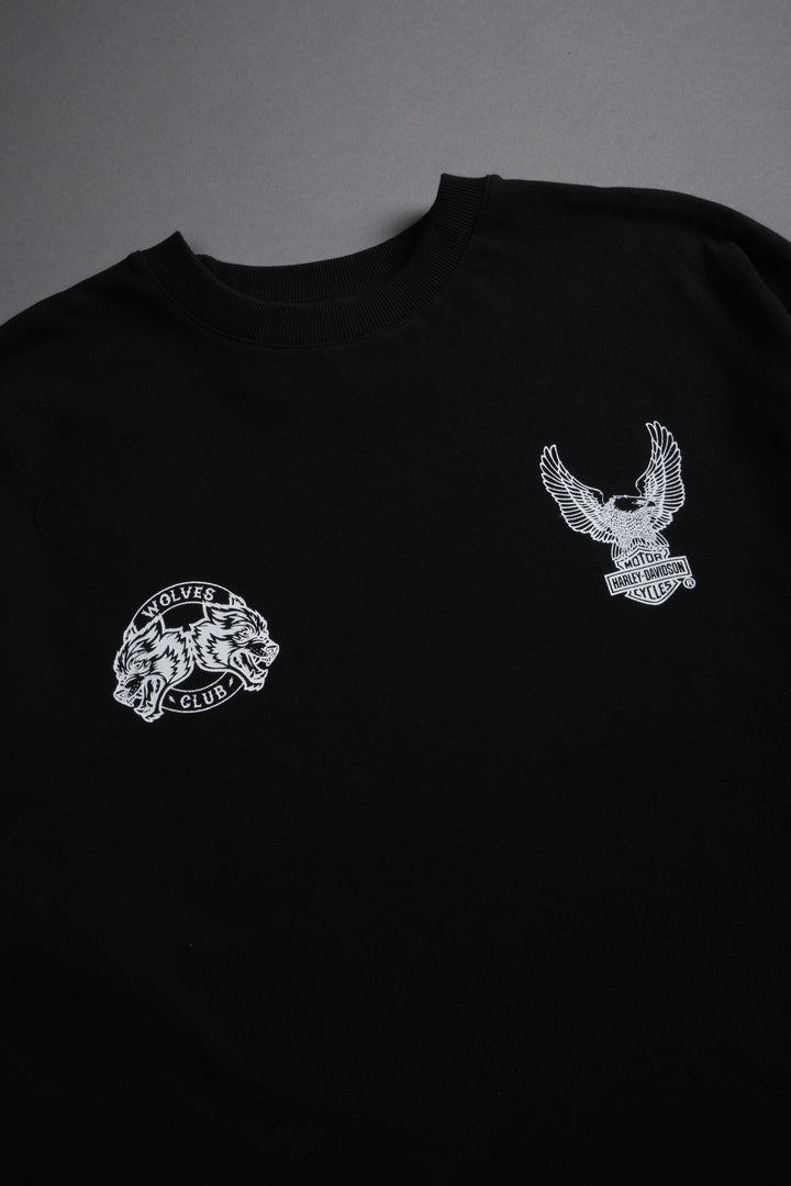 The Eagle & The Wolf "Premium" Oversized Tee in Black