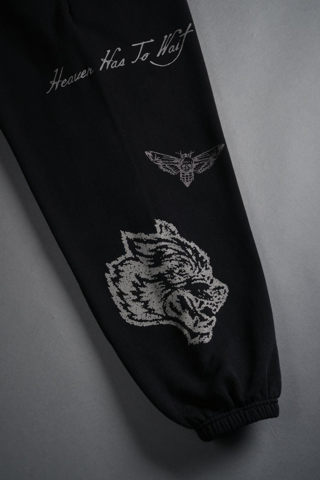 Sacred Flash Lightweight Lounger Sweat Pants in Black Drift Wash