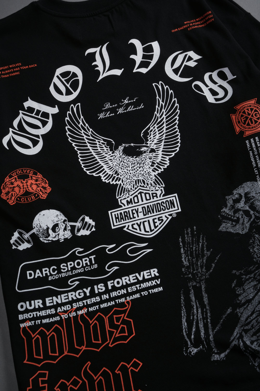 The Eagle & The Wolf "Premium" Oversized Tee in Black