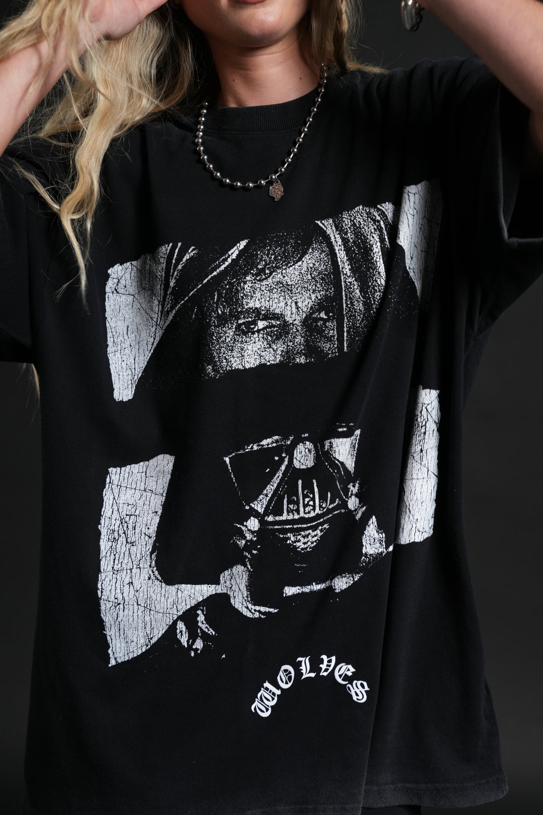 Inner Darkness Premium Oversized Tee in Black