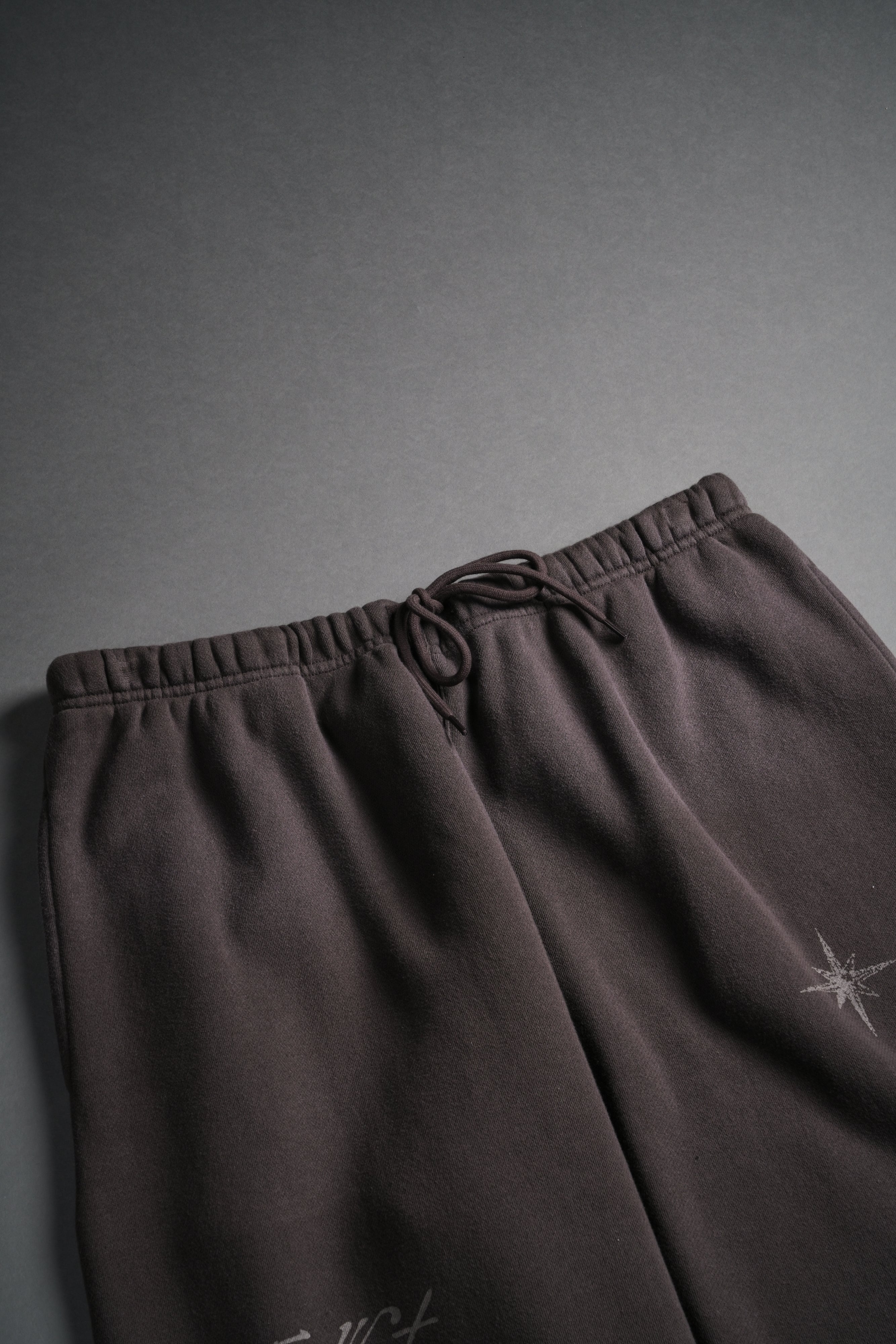 Sacred Flash Lightweight Lounger Sweat Pants in Darc Brown Drift Wash