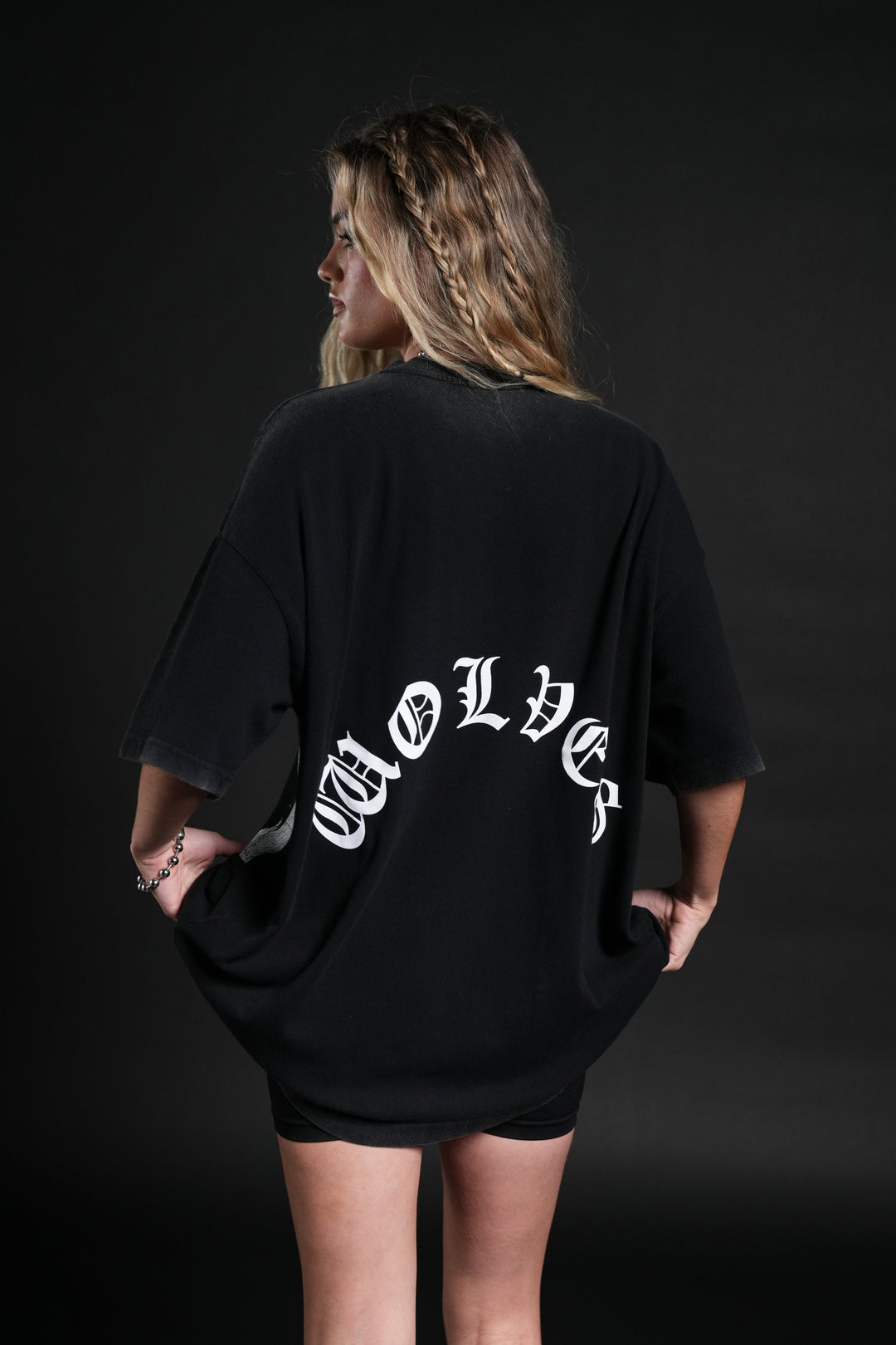 Inner Darkness Premium Oversized Tee in Black