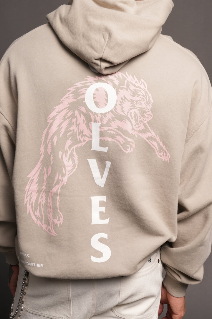 Leap Of Faith V2 Bishop Hoodie In Cactus Gray