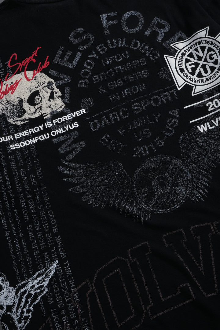 Fearless NFGU Premium Oversized Tee in Black