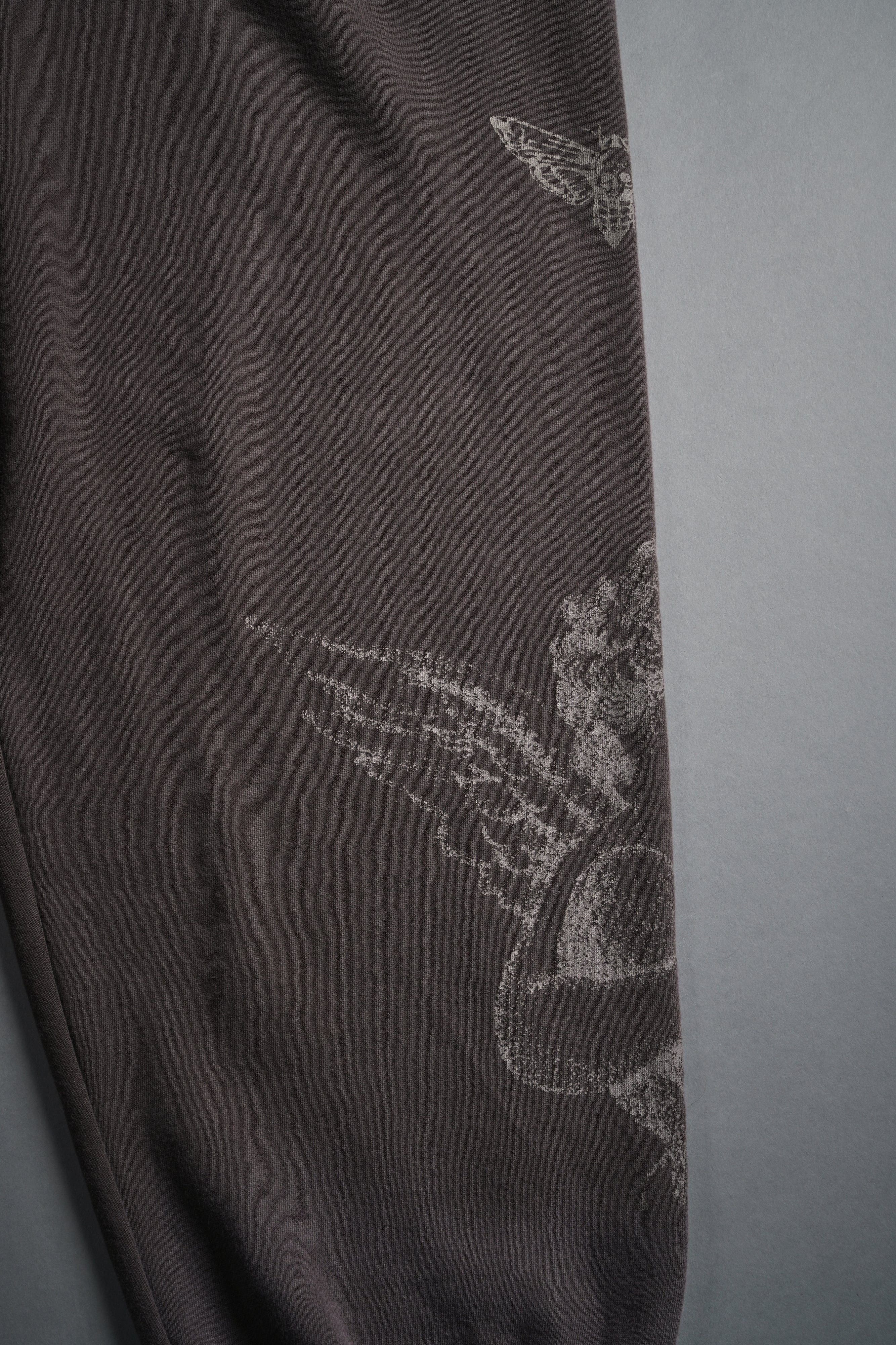 Sacred Flash Lightweight Lounger Sweat Pants in Darc Brown Drift Wash