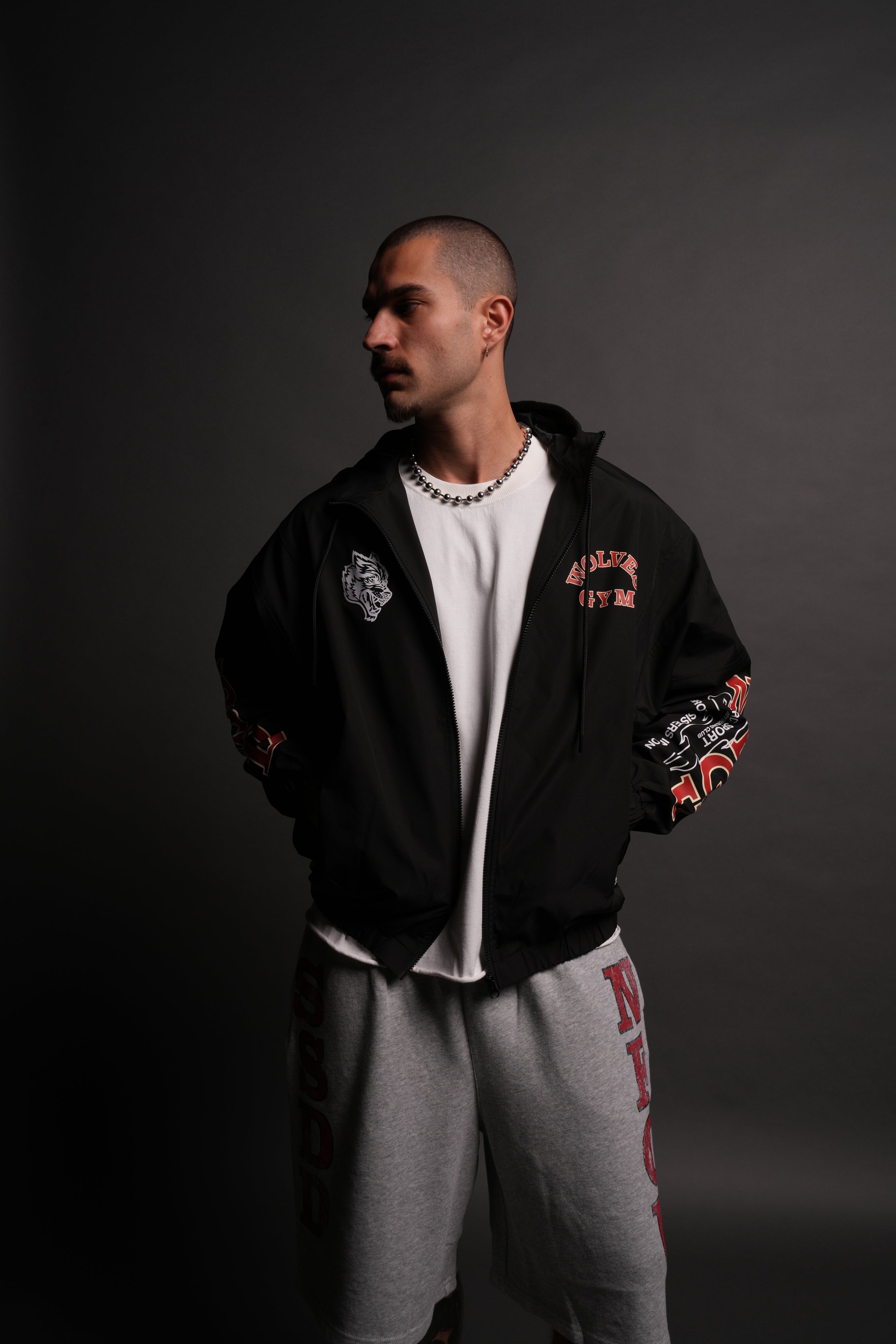 Wolves Gym V2 Brolic Unisex Track Jacket in Black
