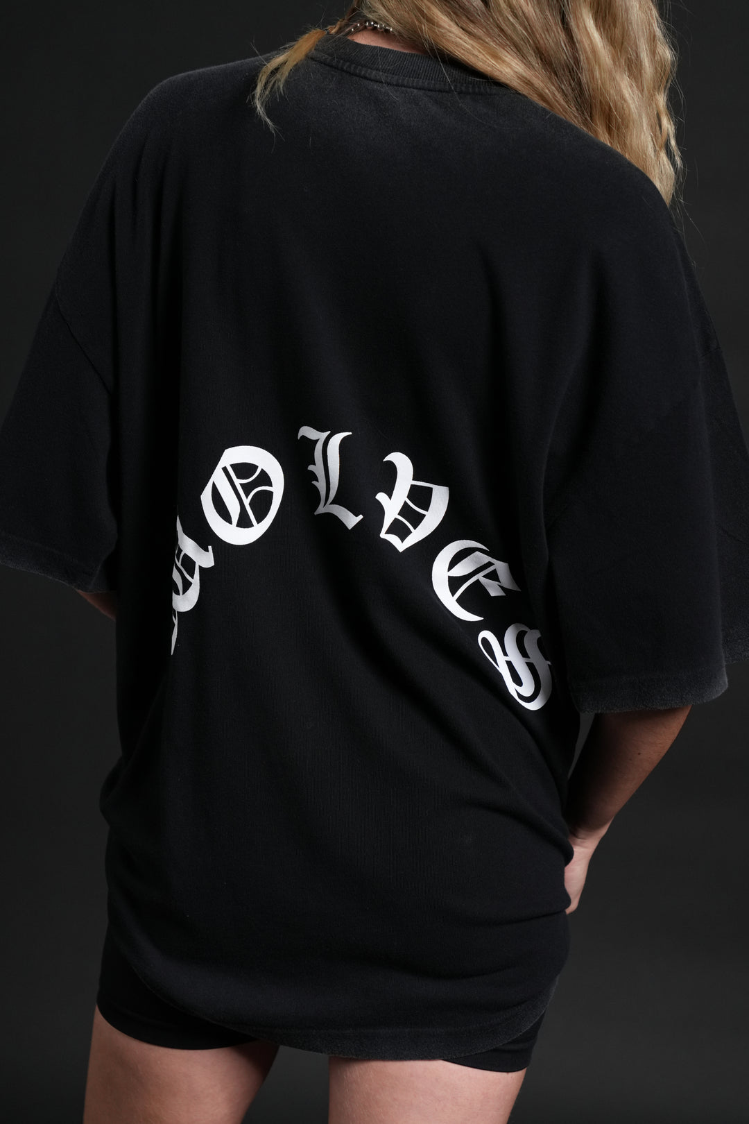 Inner Darkness Premium Oversized Tee in Black