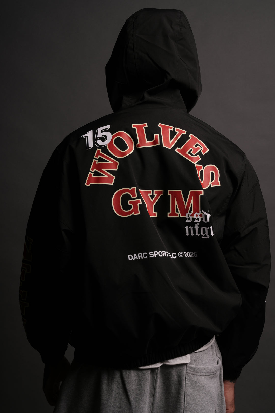 Wolves Gym V2 Brolic Unisex Track Jacket in Black