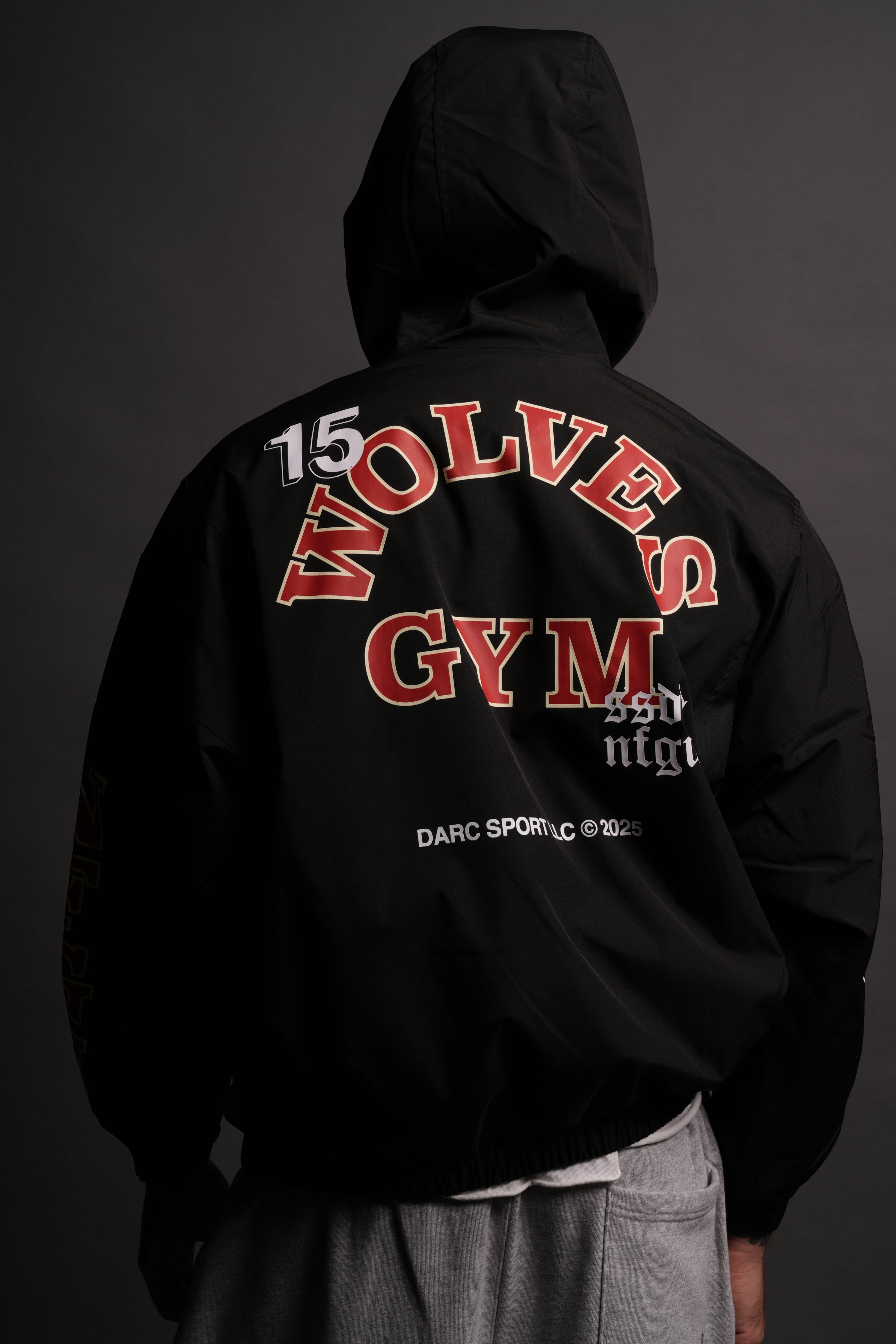 Wolves Gym V2 Brolic Unisex Track Jacket in Black