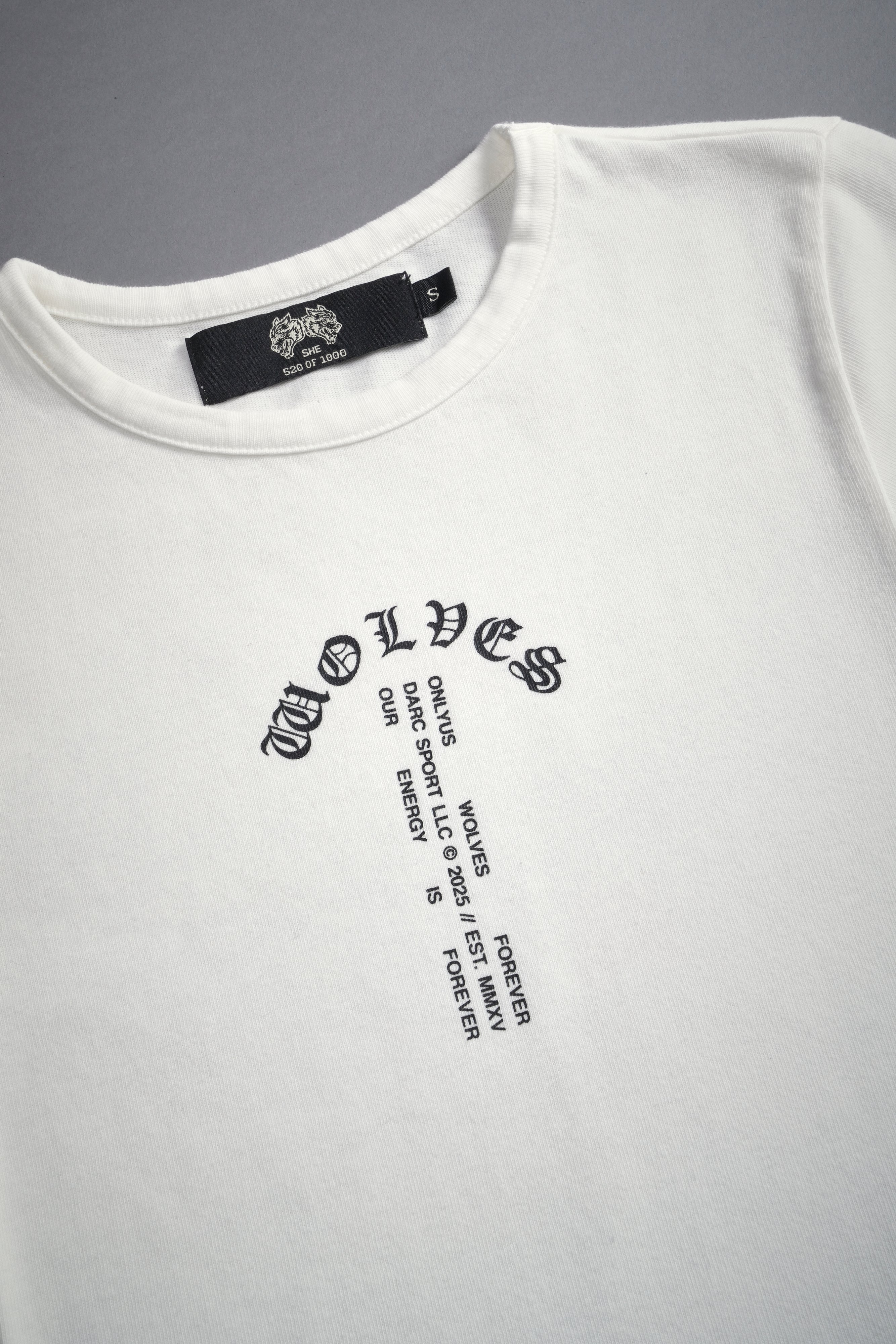 Wolves Club Forever "Baby" Tee in Cream