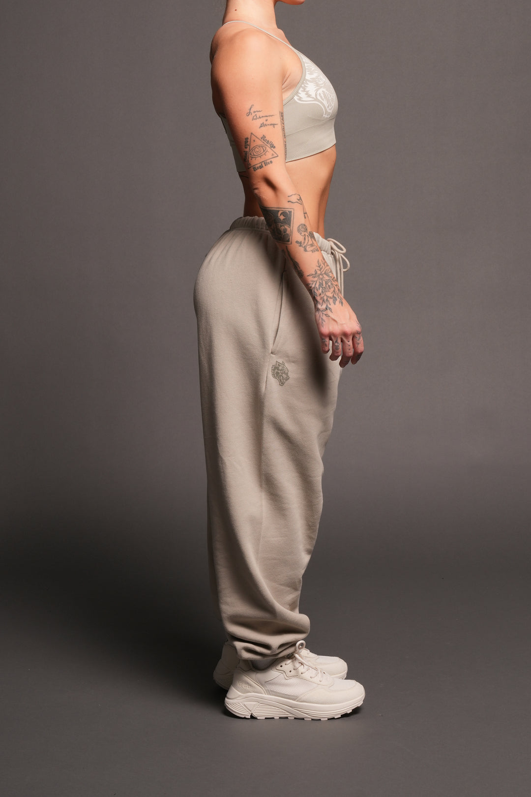 Dual Lightweight Lounger Sweat Pants In Cactus Gray