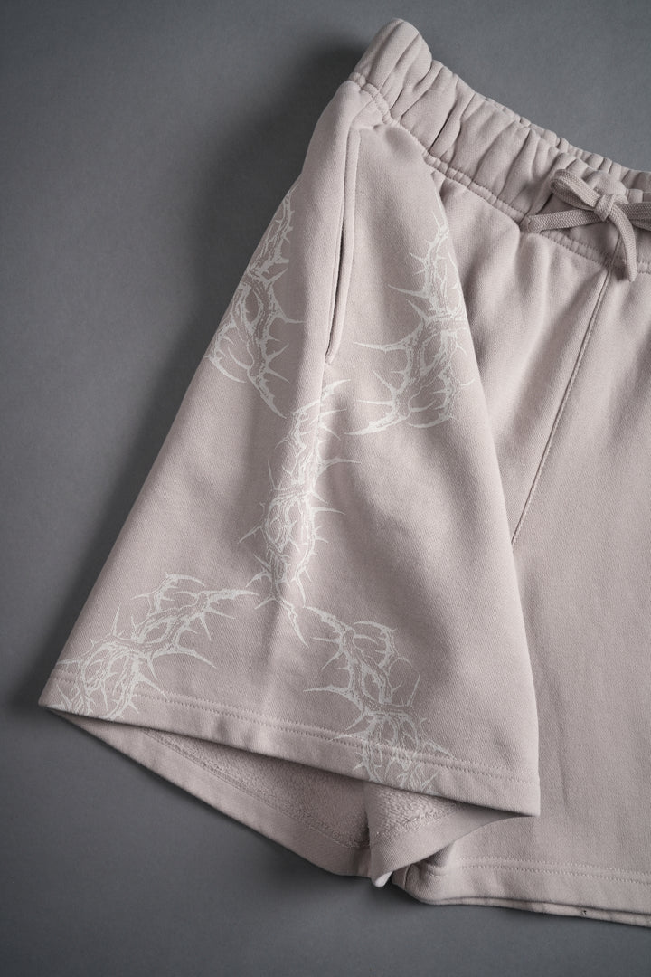 Thorns Post Lounge Sweat Shorts in Clay