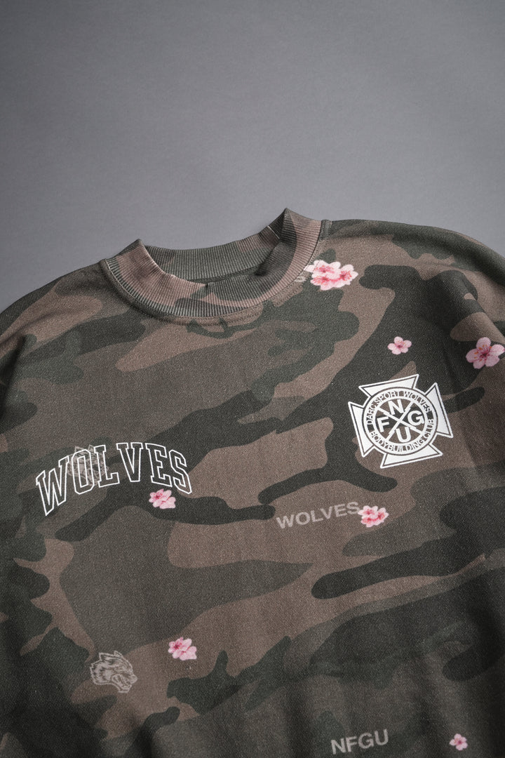 You'll Know It She London Crewneck in Vintage Blossom Woodland Camo