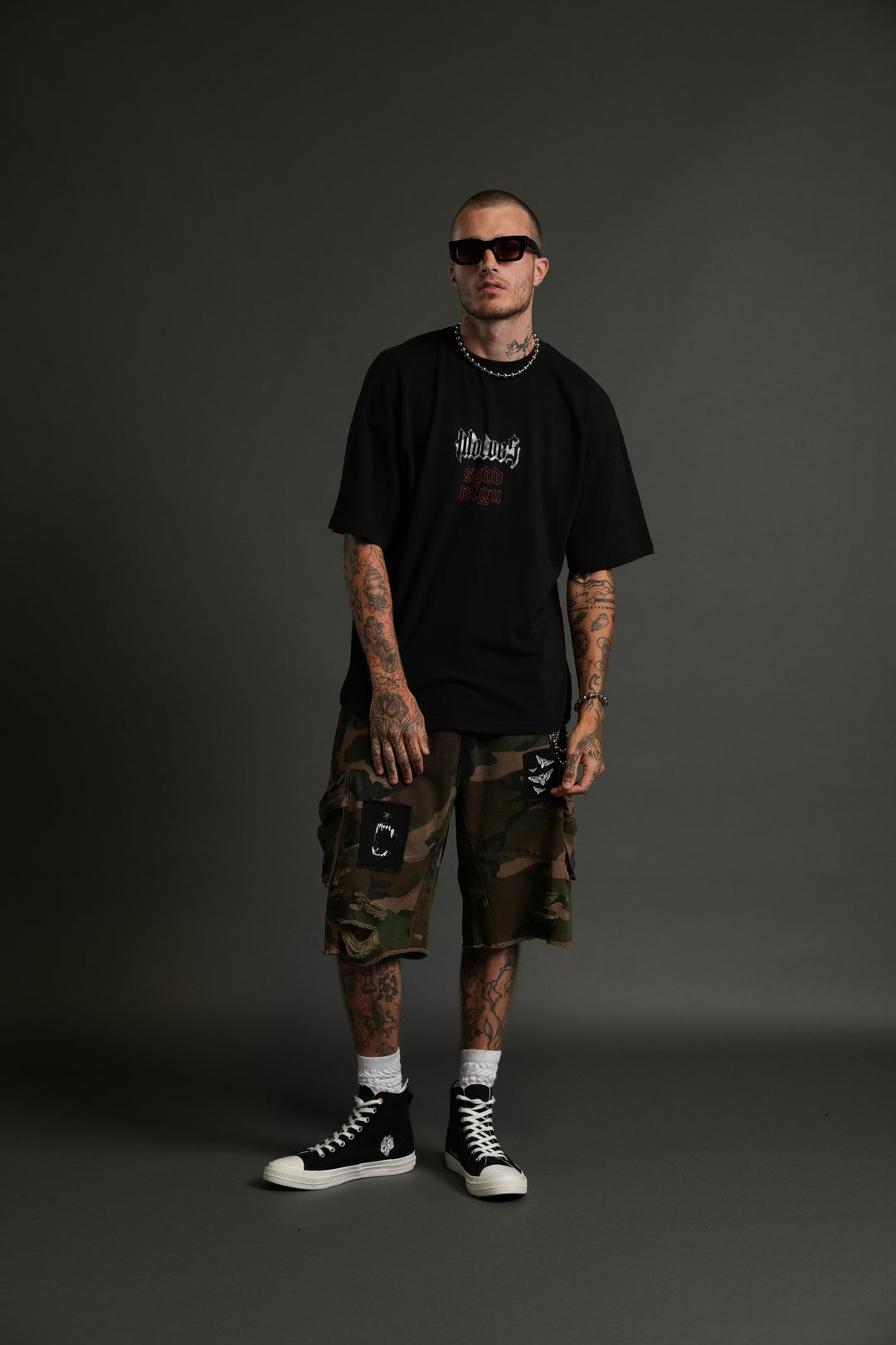 Eternal Blood "Premium" Oversized Tee in Black