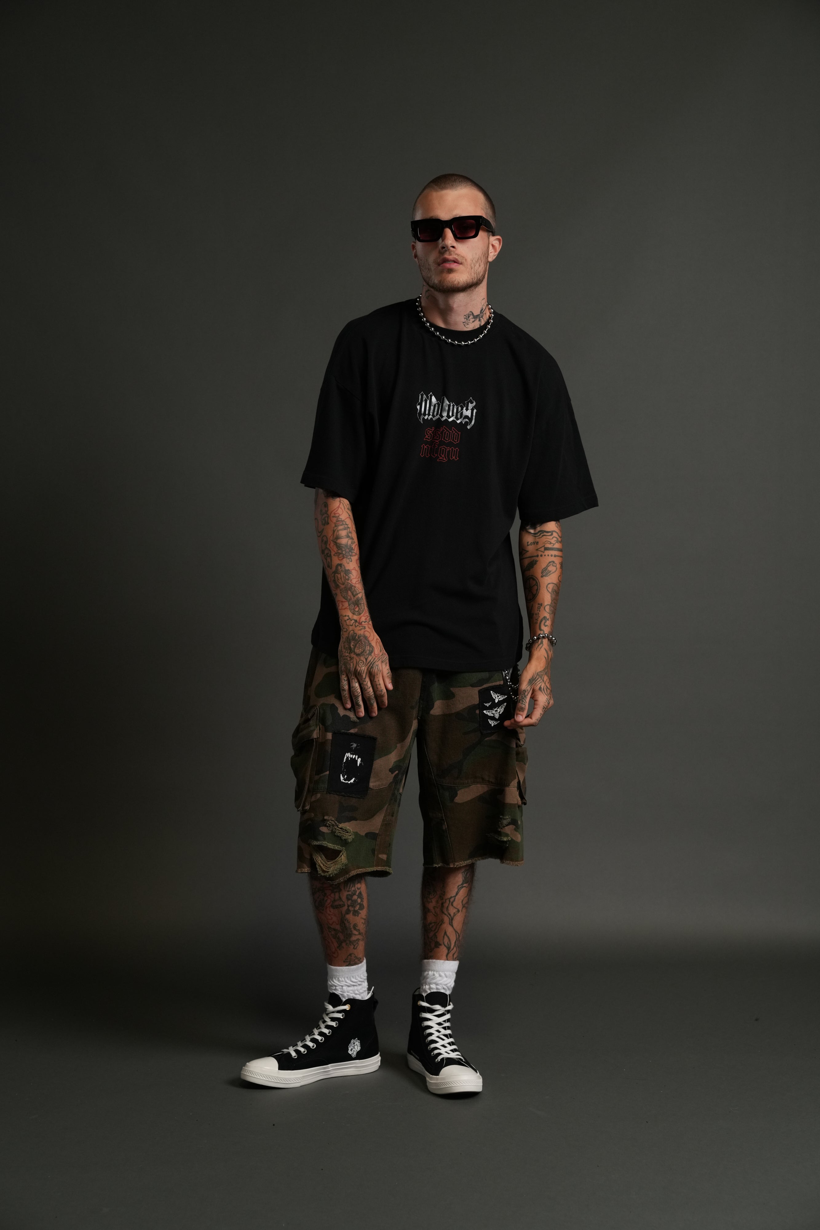 Eternal Blood "Premium" Oversized Tee in Black