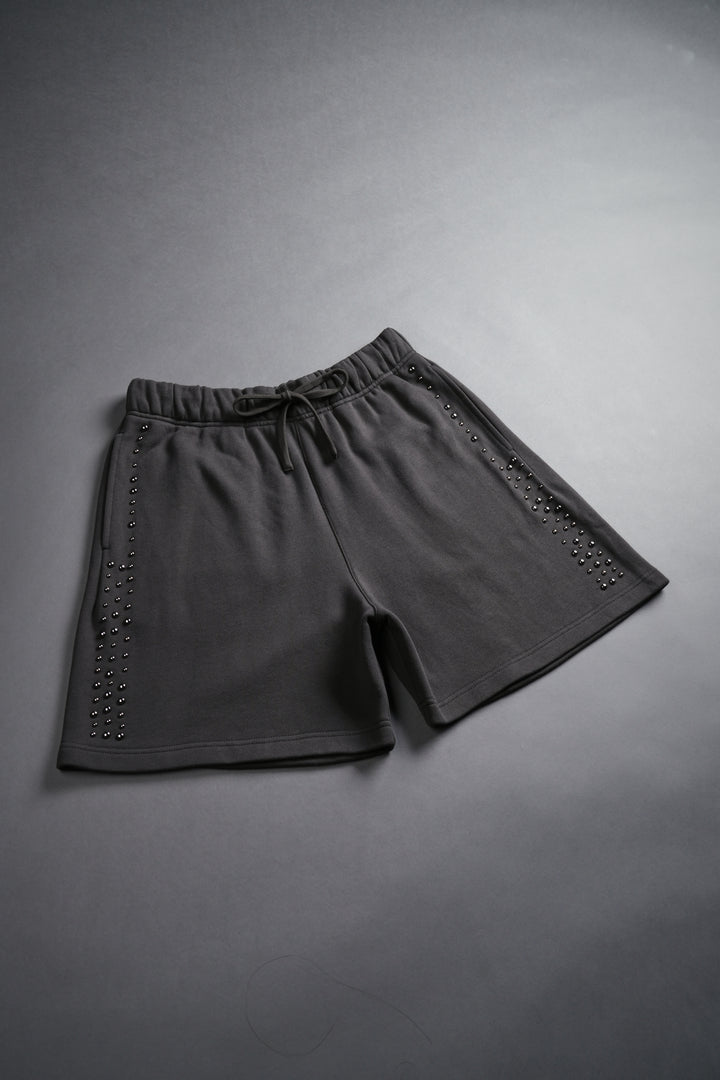 Stud Wolf Post Lounge Sweat Shorts in Wolf Gray